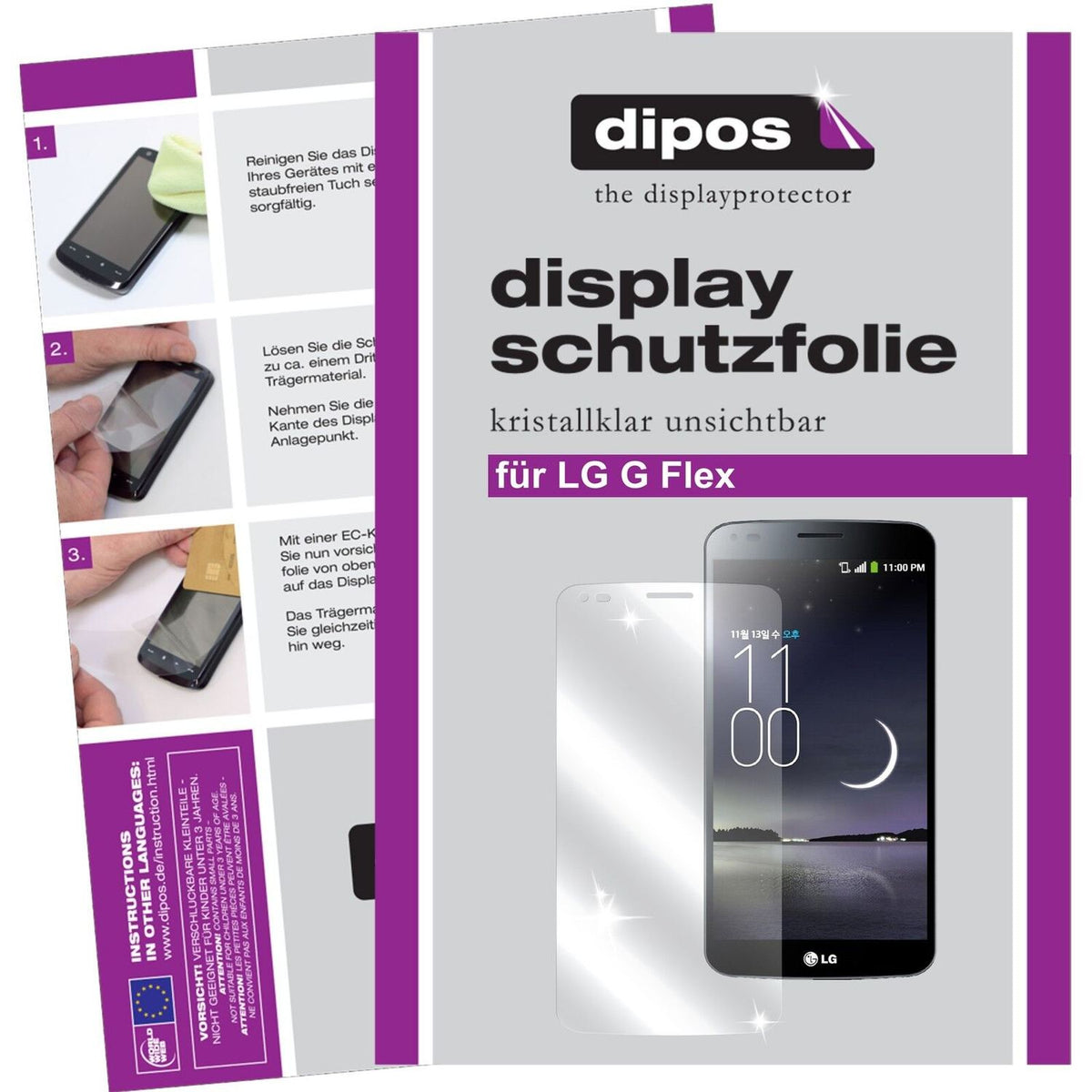 dipos 2x Clear Screen Protector for LG G Flex
