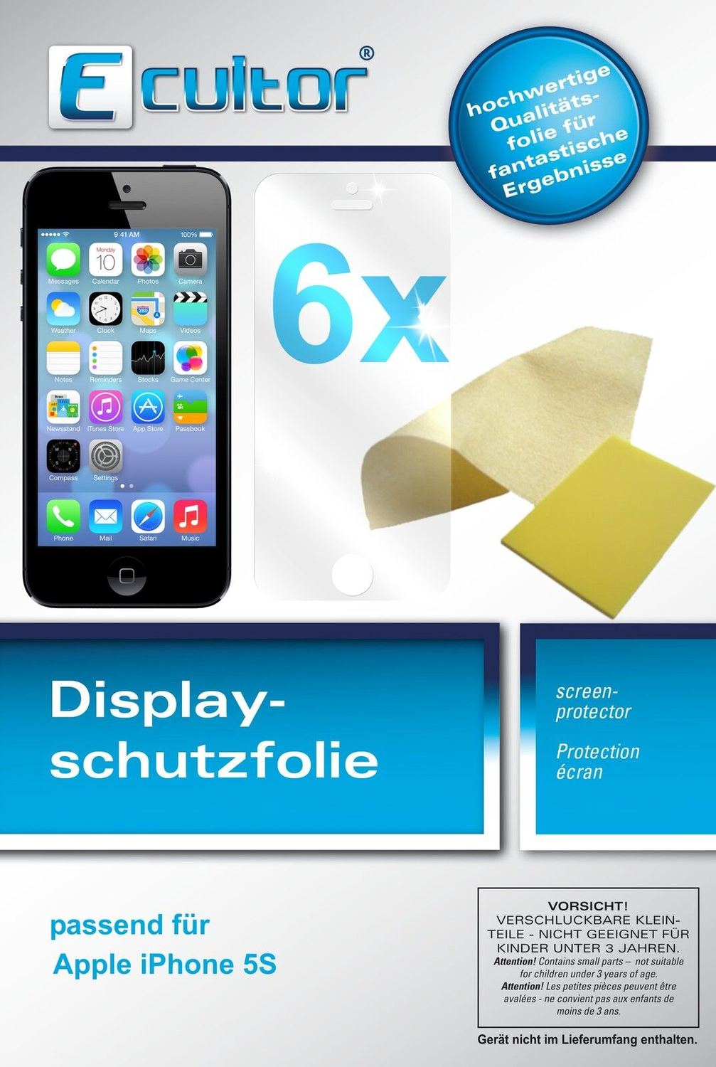 6x Screen Protector for Apple iPhone 5S protection guard crystal clear