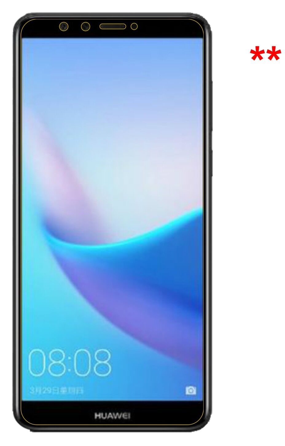 Dünne und klare Folie passend zugeschnitten für Huawei Enjoy 8