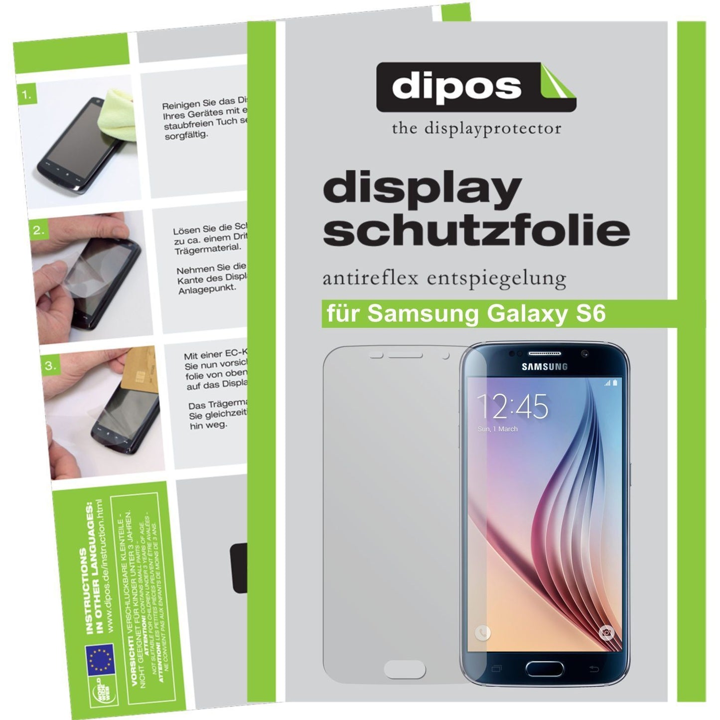 2x Matte Screen Protector for Galaxy S6 Samsung
