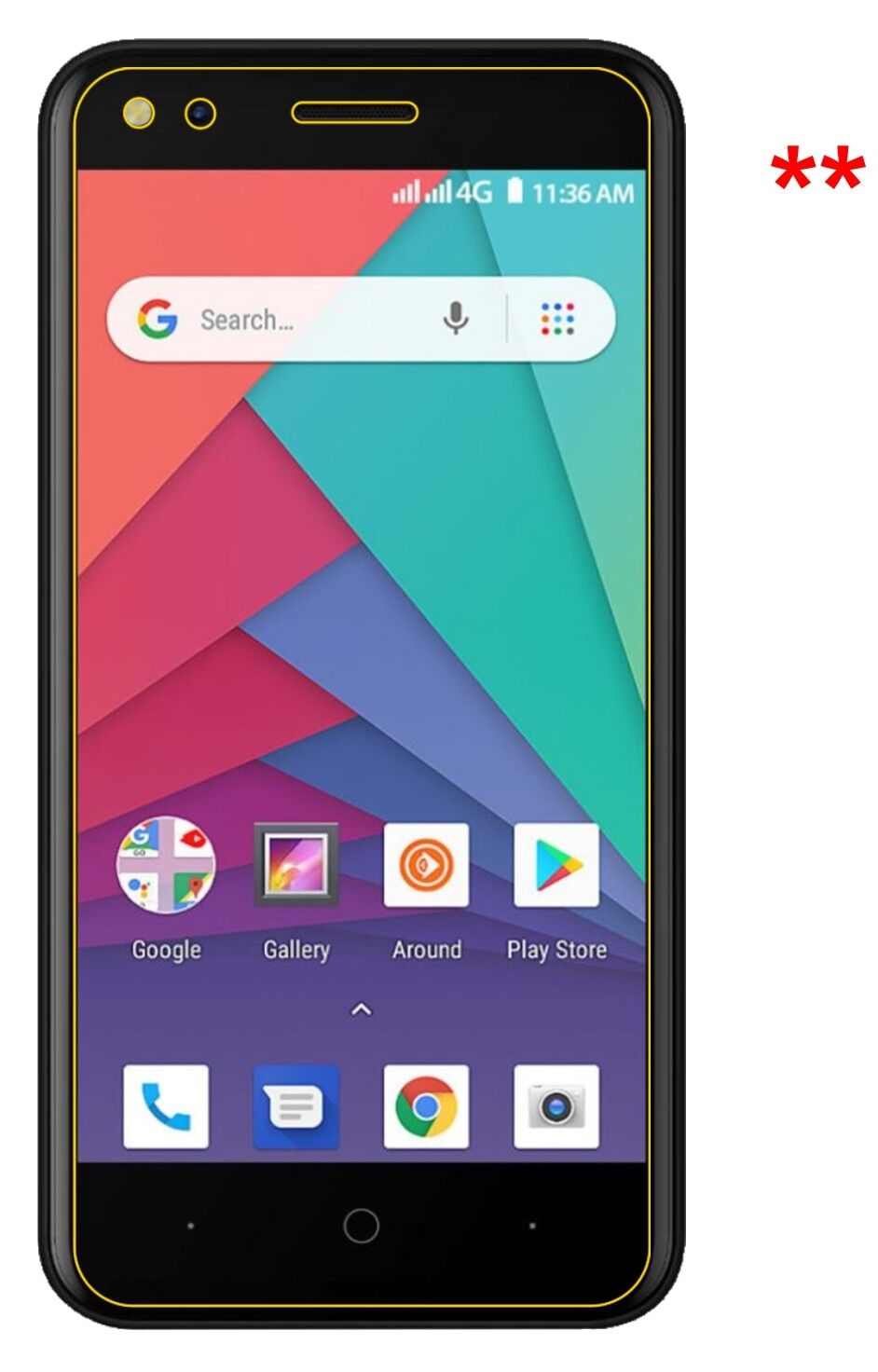 Privatsphäre-Schutz durch Sichtschutz-Folie passend zugeschnitten für Micromax Bharat Go