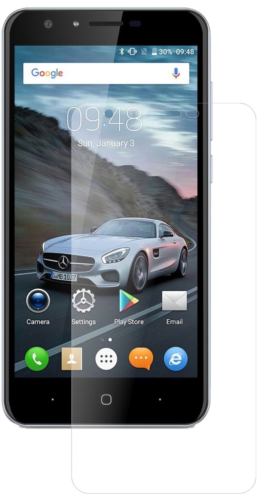 1x 9H Matte Screen Protector for Doogee Y6C Tempered Glass