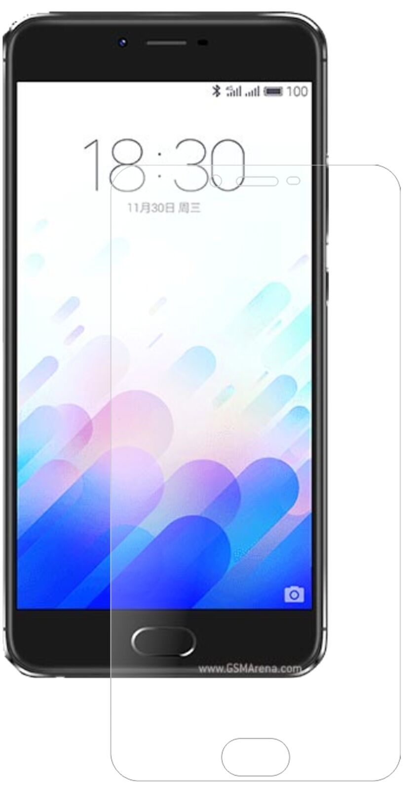 1x 9H Matte Screen Protector for Meizu M3X Tempered Glass