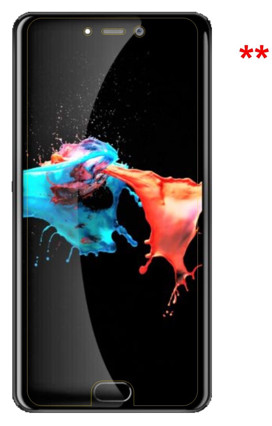 Dünne und klare Folie passend zugeschnitten für Leagoo T5c