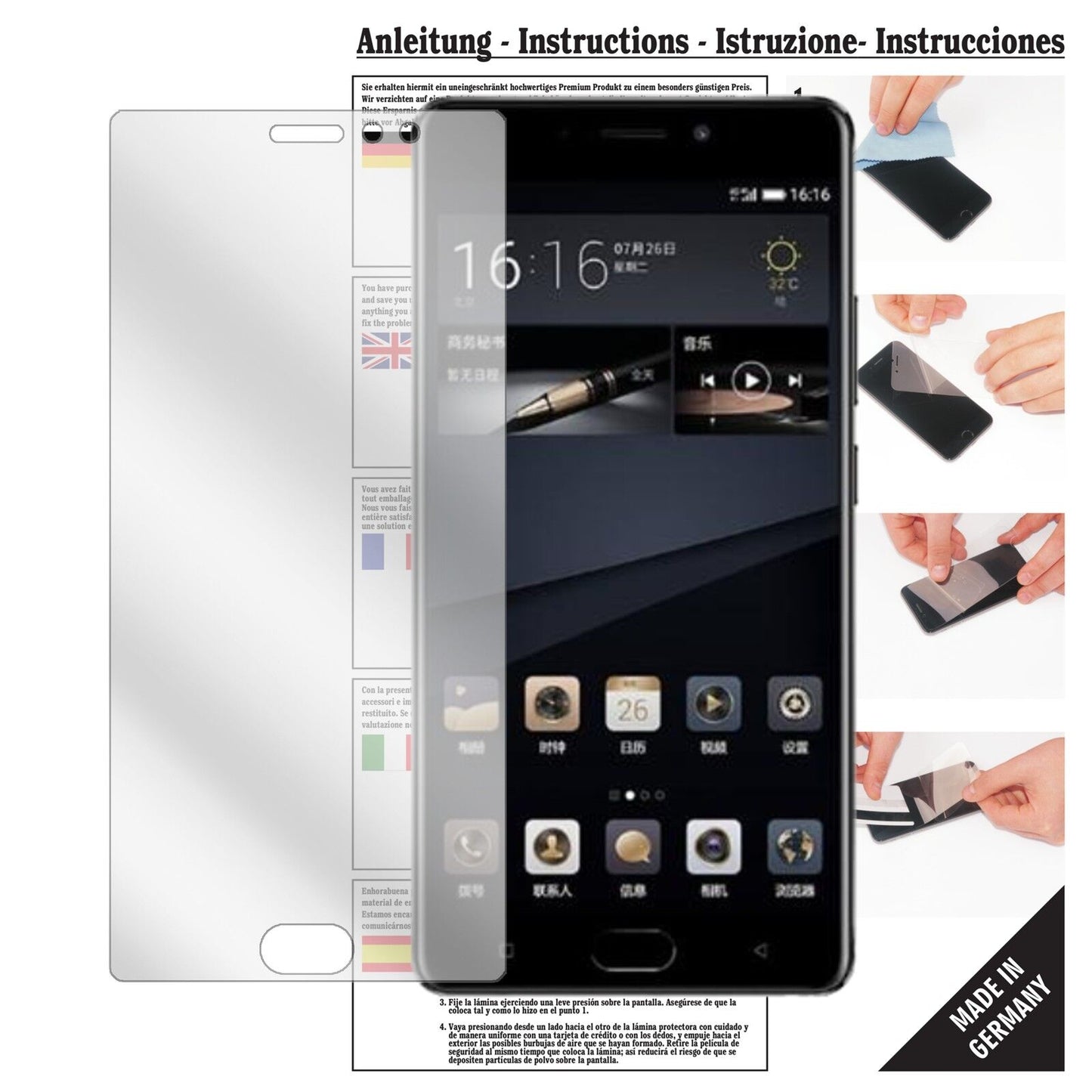 6x Screen Protector for Gionee M6S Plus Crystal Clear