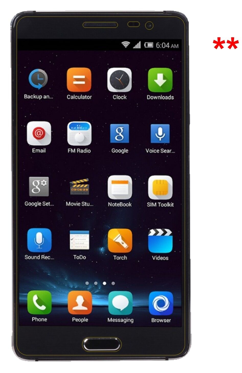Dünne und klare Folie passend zugeschnitten für Elephone P8 Pro