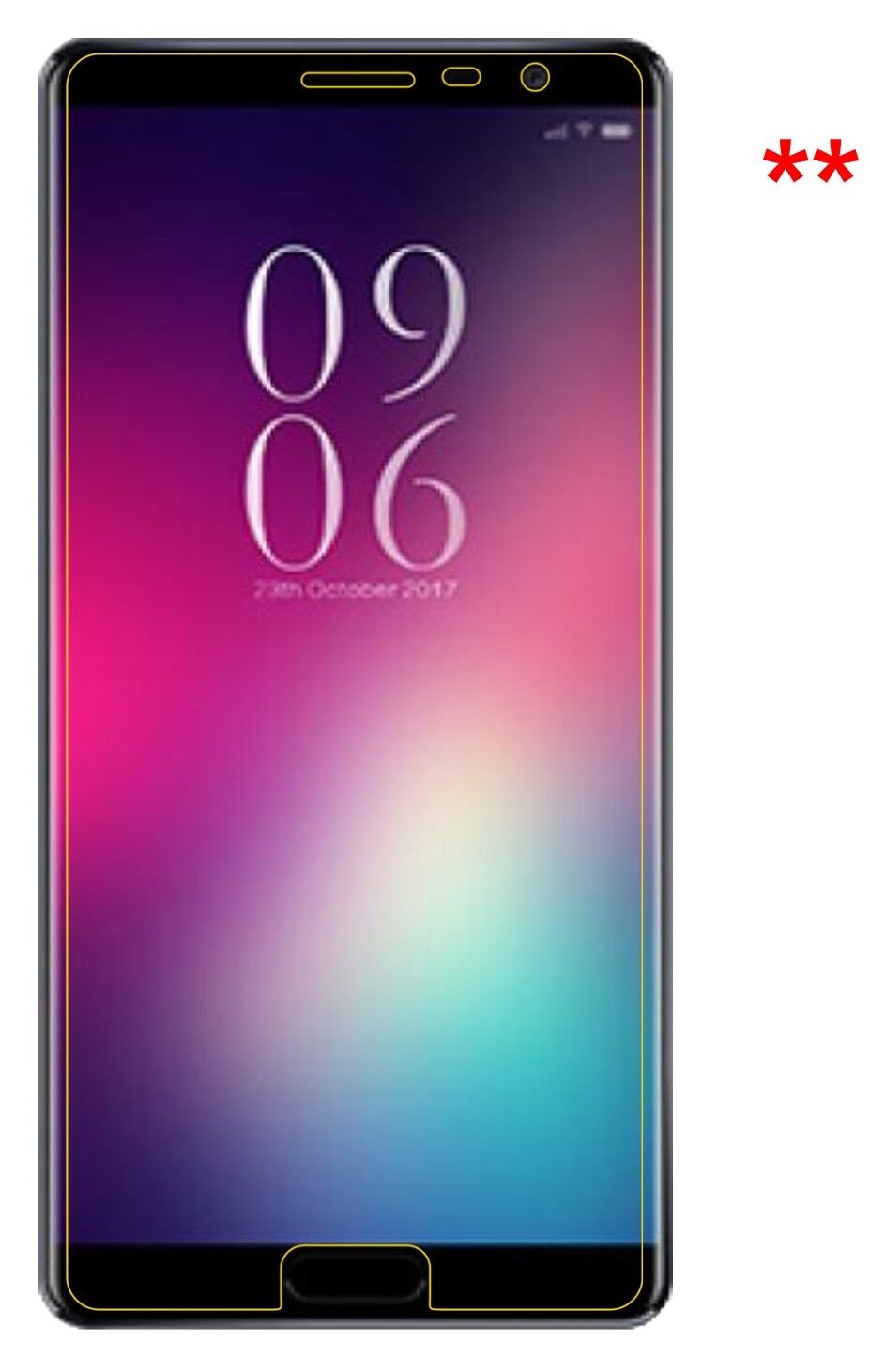 Dünne und klare Folie passend zugeschnitten für Elephone C9