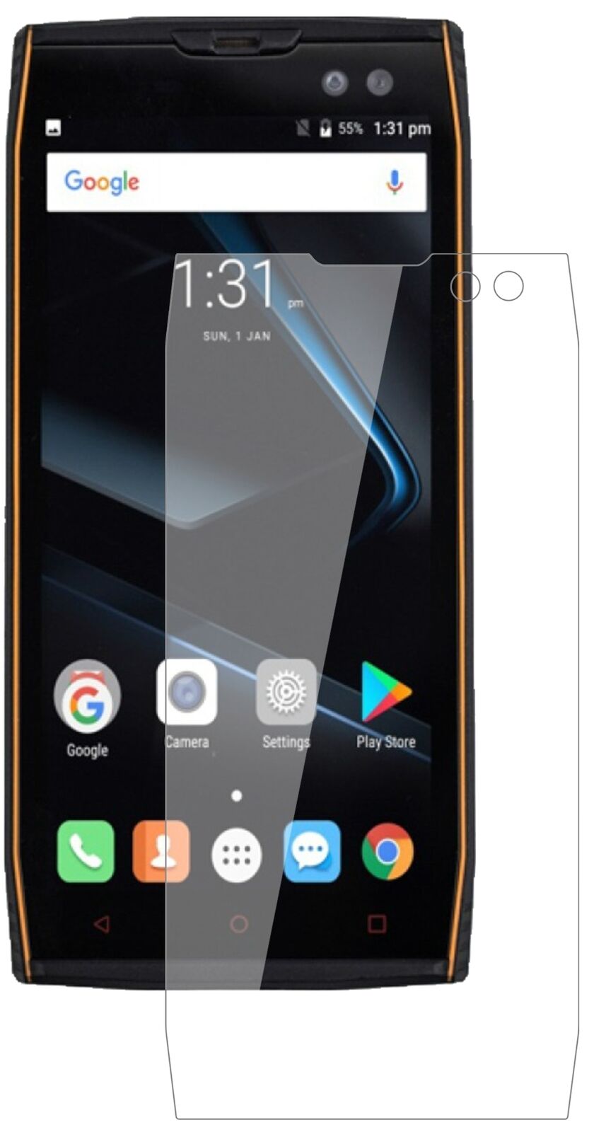 1x 9H Screen Protector for Doogee S50 Tempered Glass Film