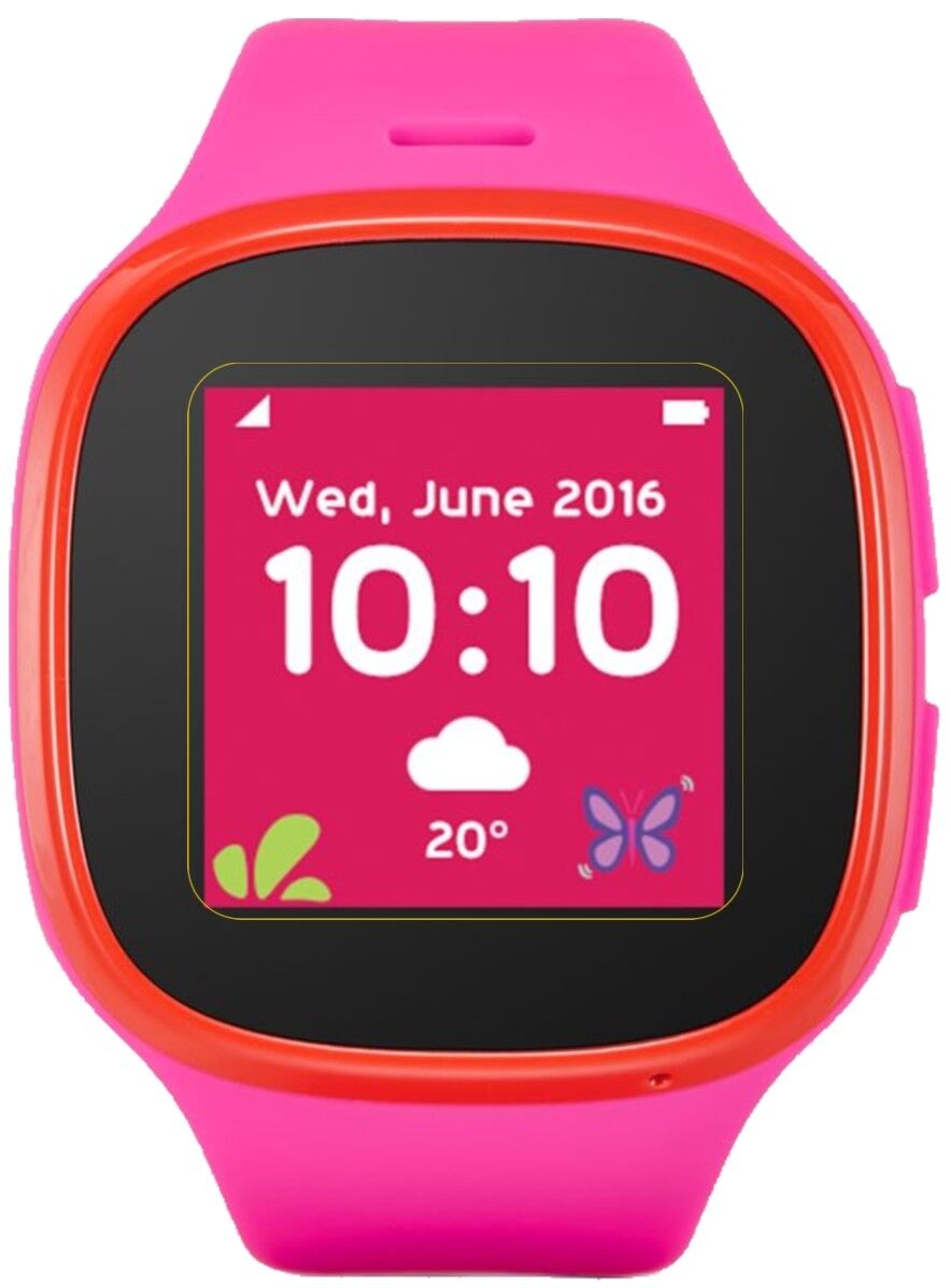 5x Schutzfolie klar für Alcatel Movetime Family Watch MT30 Display-Schutzfolie