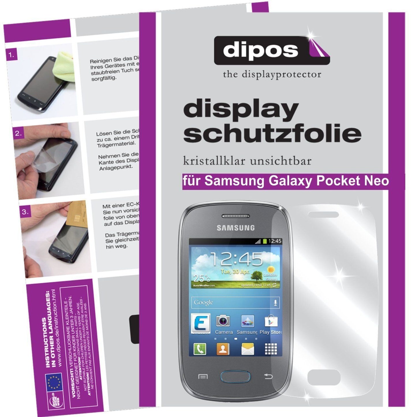 Screen Protector for Samsung Galaxy Pocket Neo protection guard crystal clear