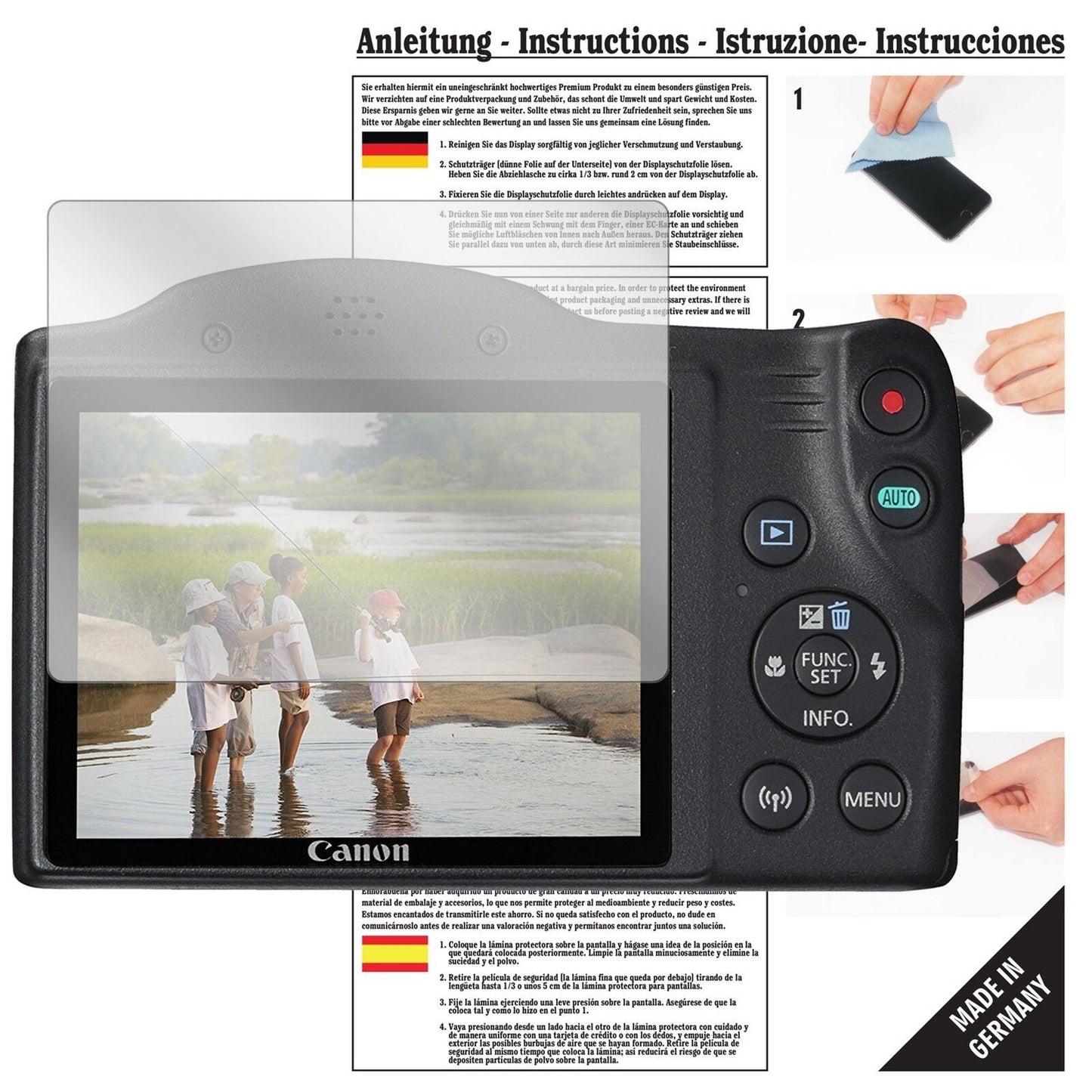 6x Screen Protector for Canon Powershot SX430 IS Crystal Clear