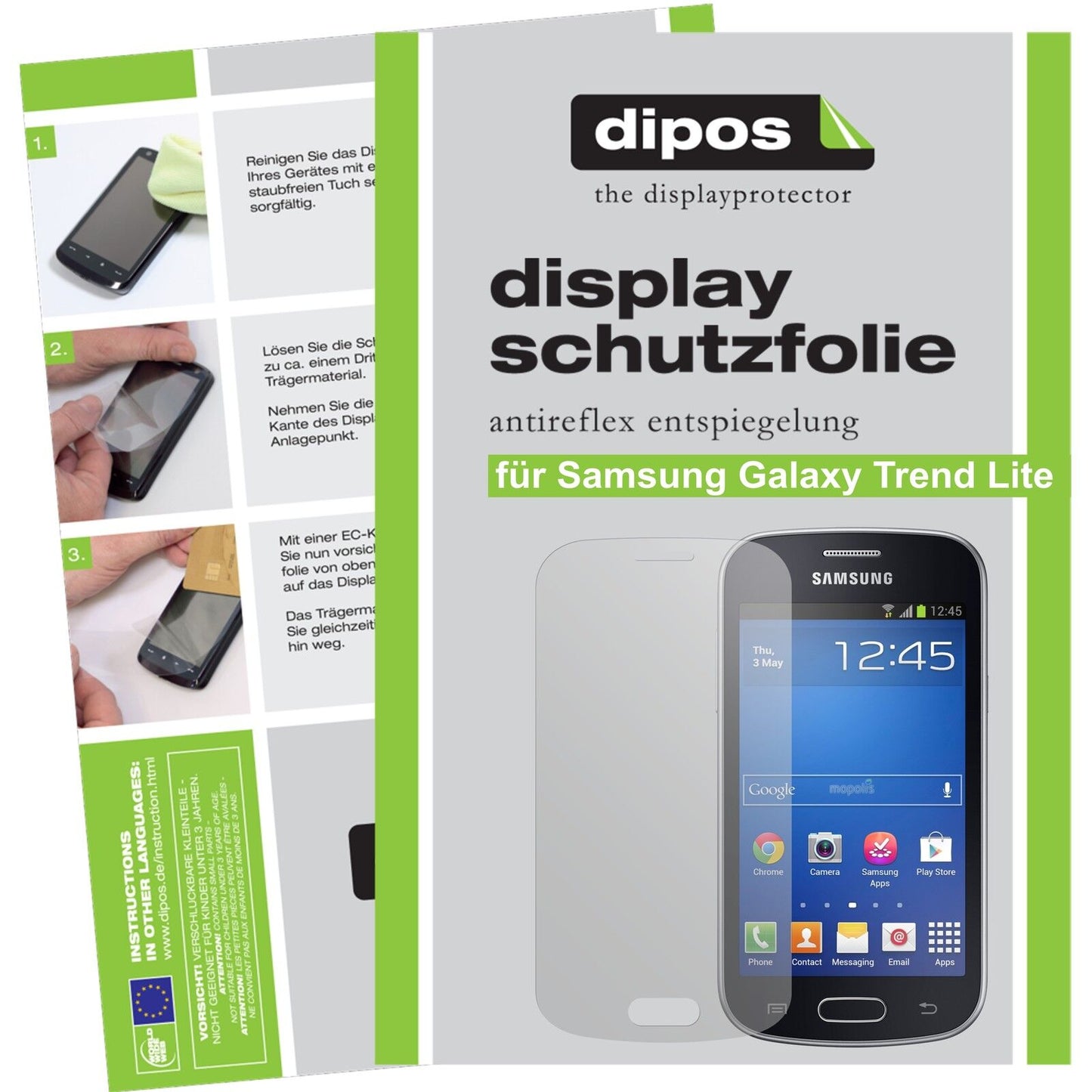 2x Screen Protector Matte for Galaxy Trend Lite Samsung Display Protection Film