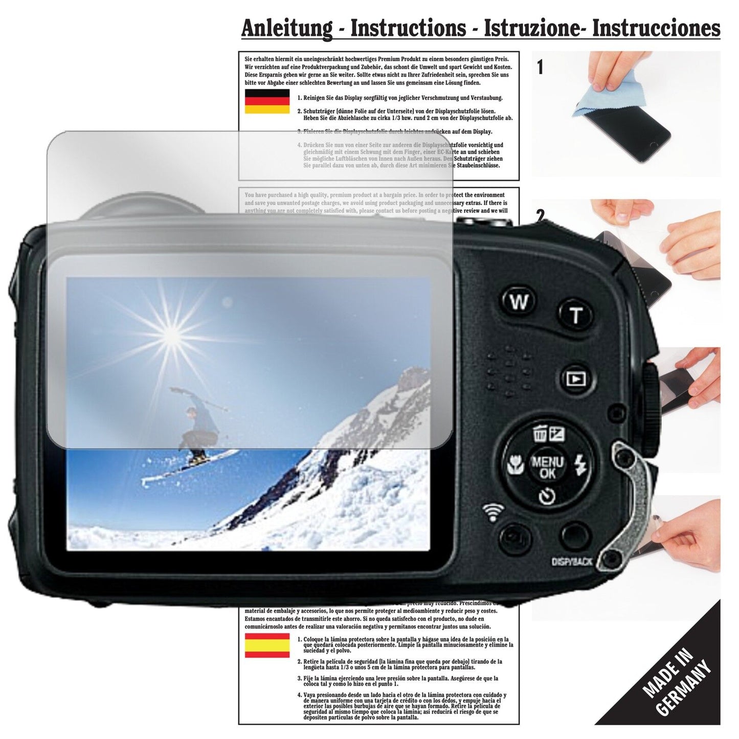 6x Screen Protector Clear for Fujifilm FinePix XP120 Display Protection Film