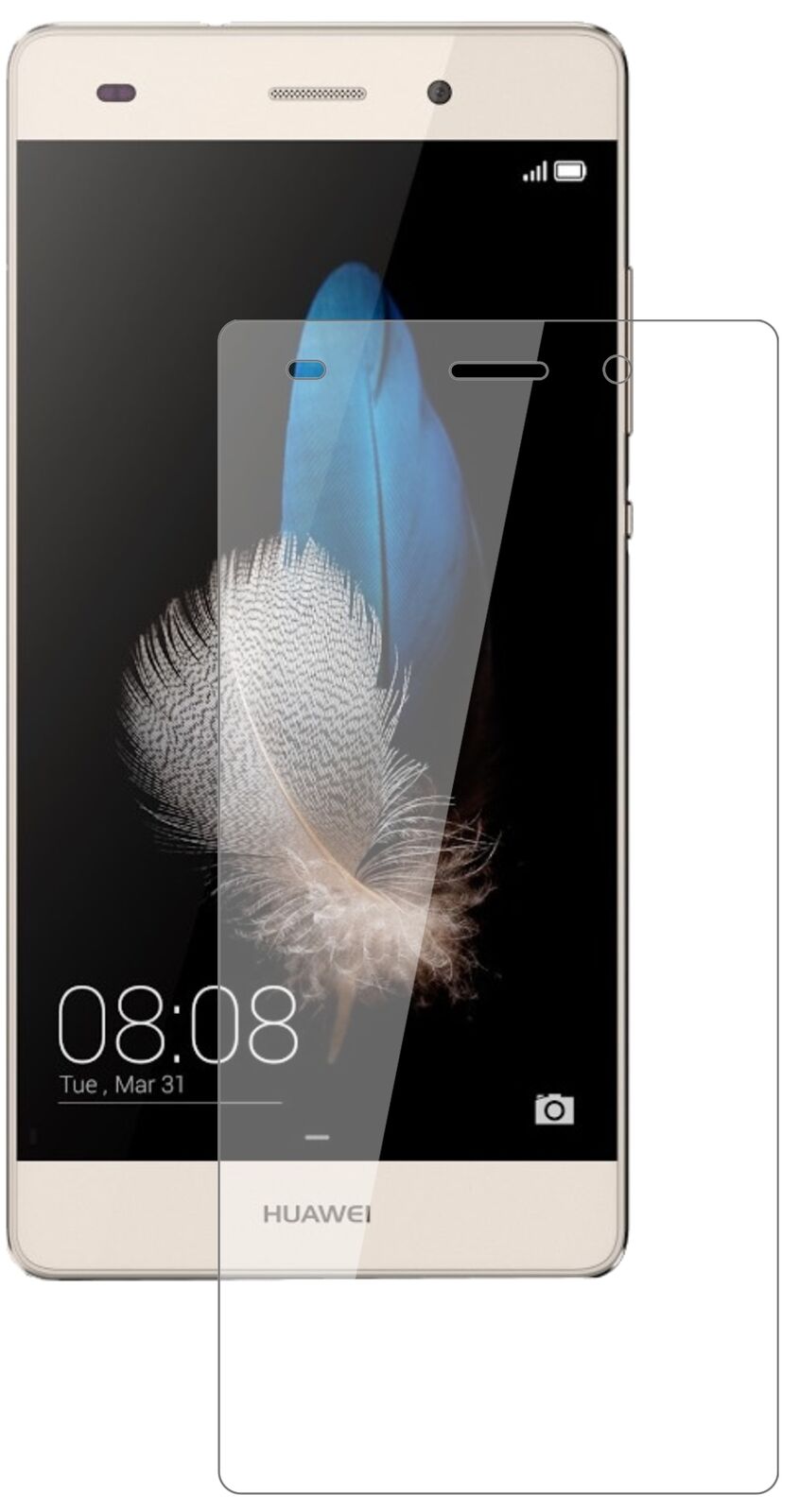 1x 9H Screen Protector for Huawei P8 Tempered Glass