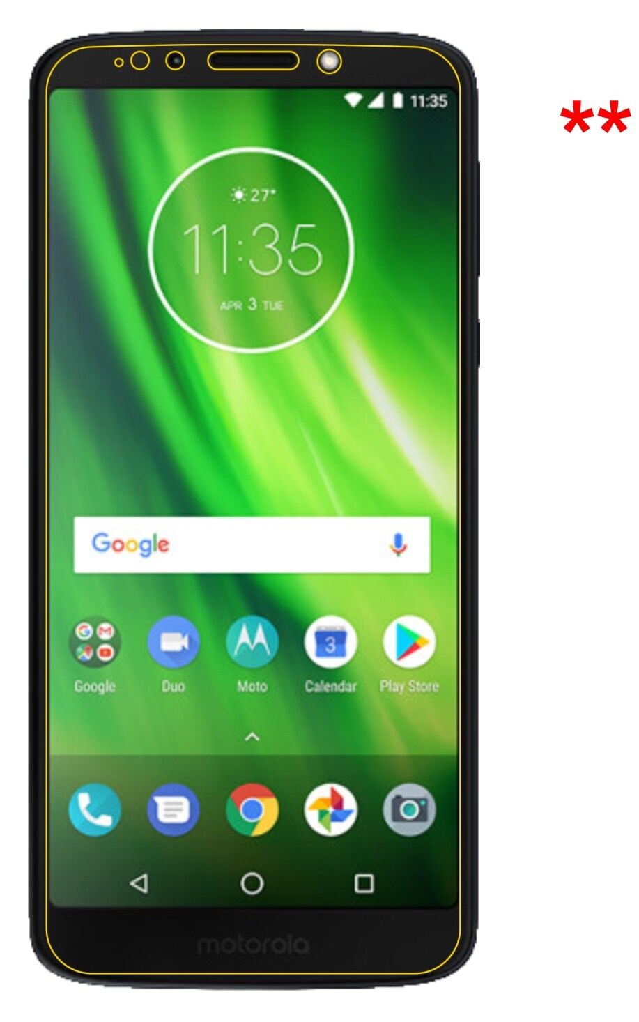 Privatsphäre-Schutz durch Sichtschutz-Folie passend zugeschnitten für Lenovo Moto G6 Play