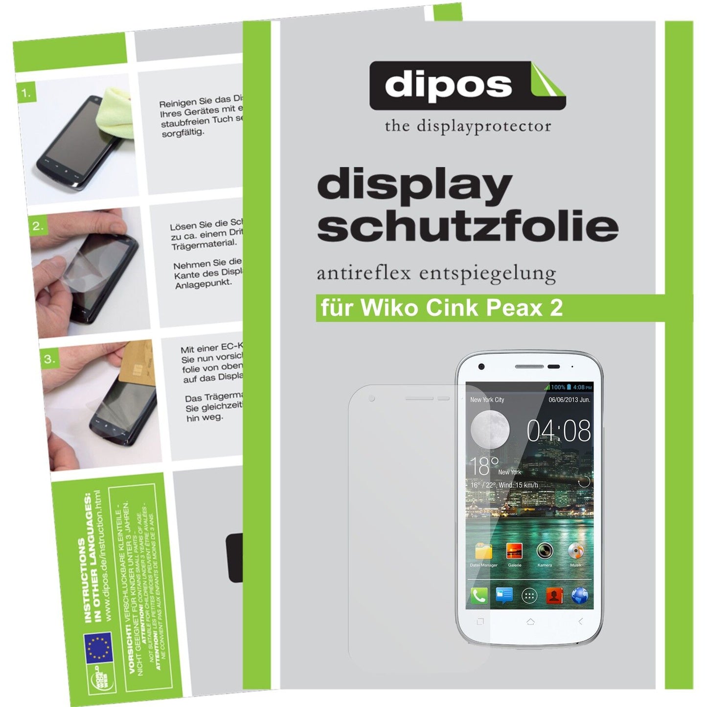 Screen Protector for Wiko Cink Peax 2 protection guard anti glare