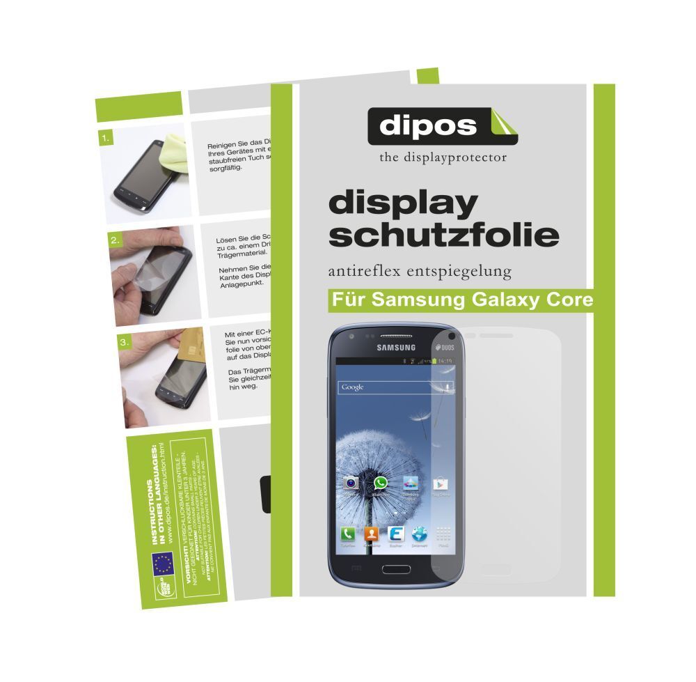 dipos 2x Matte Screen Protector for Samsung Galaxy Core