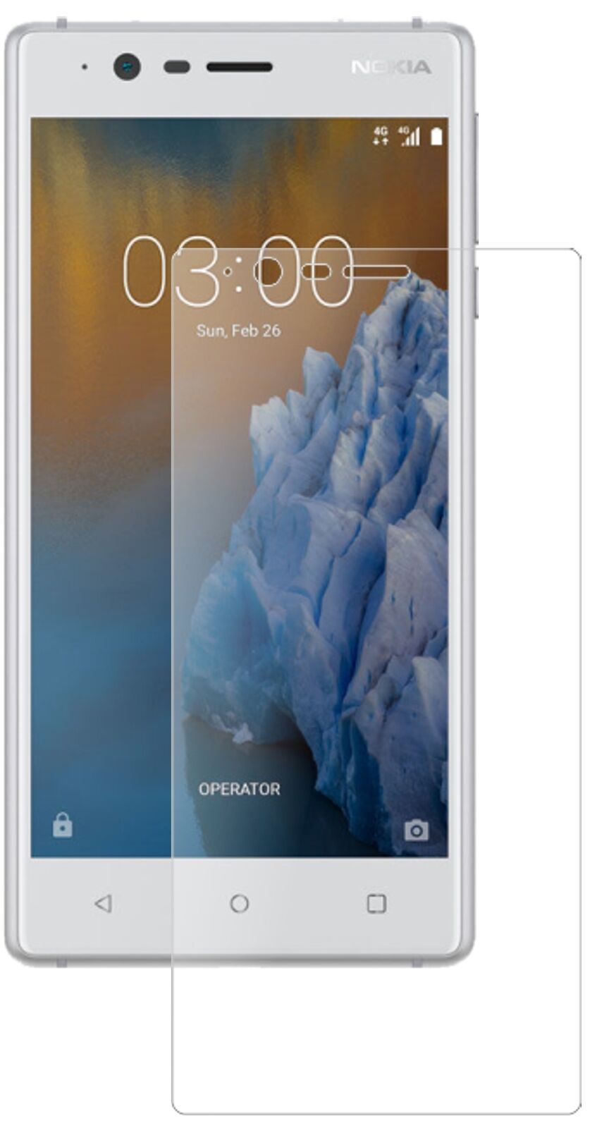1x 9H Matte Screen Protector for Nokia 3 Tempered Glass