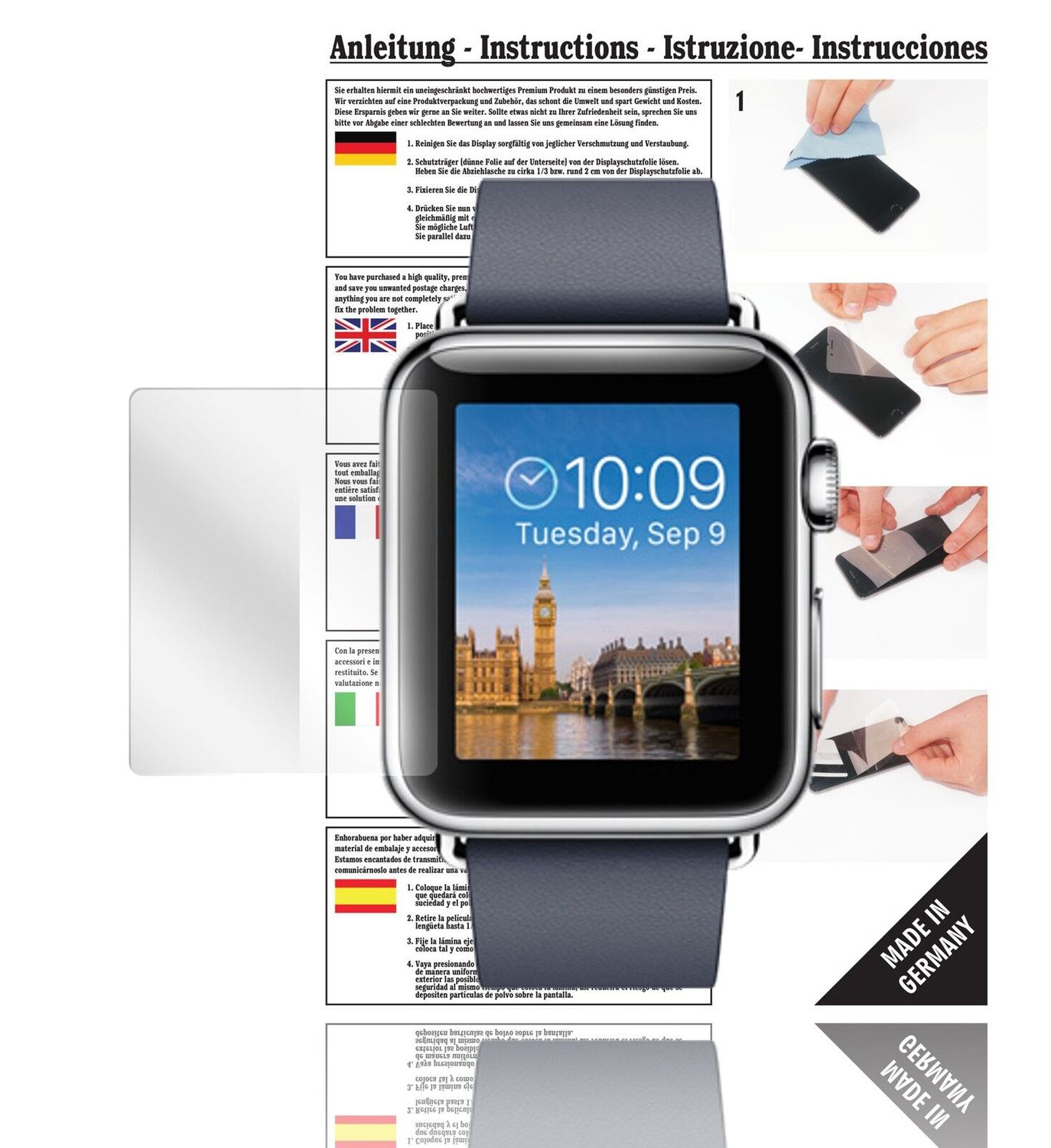 6x Screen Protector for Watch 42mm Apple Crystal Clear