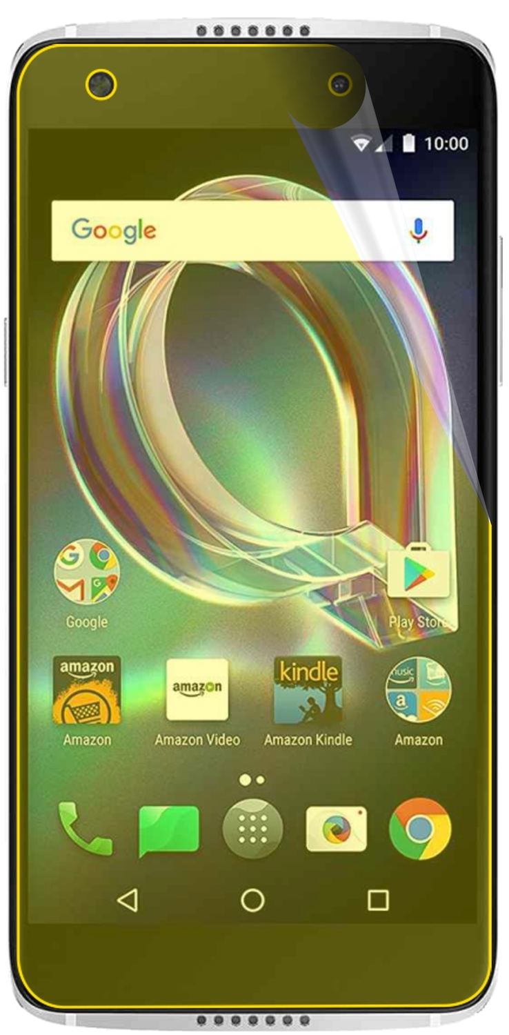 Klare Displayschutzfolie von dipos passend für Alcatel Idol 5s, 100% Displayabdeckung und blasenfreie Montage
