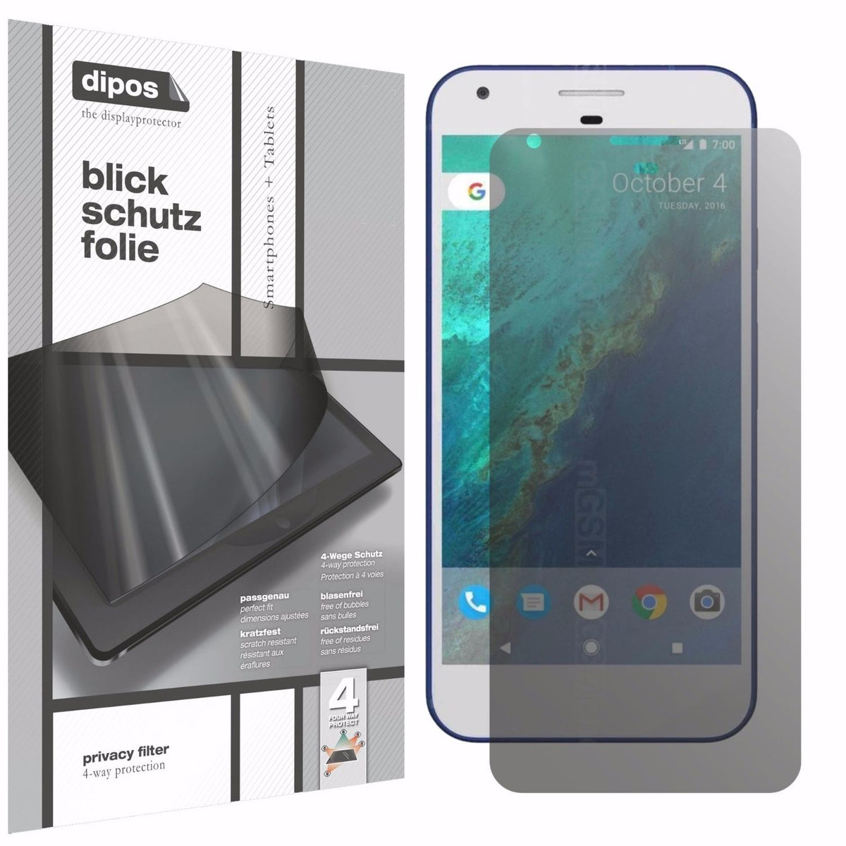 dipos Privacy Screen Protector for HTC Pixel
