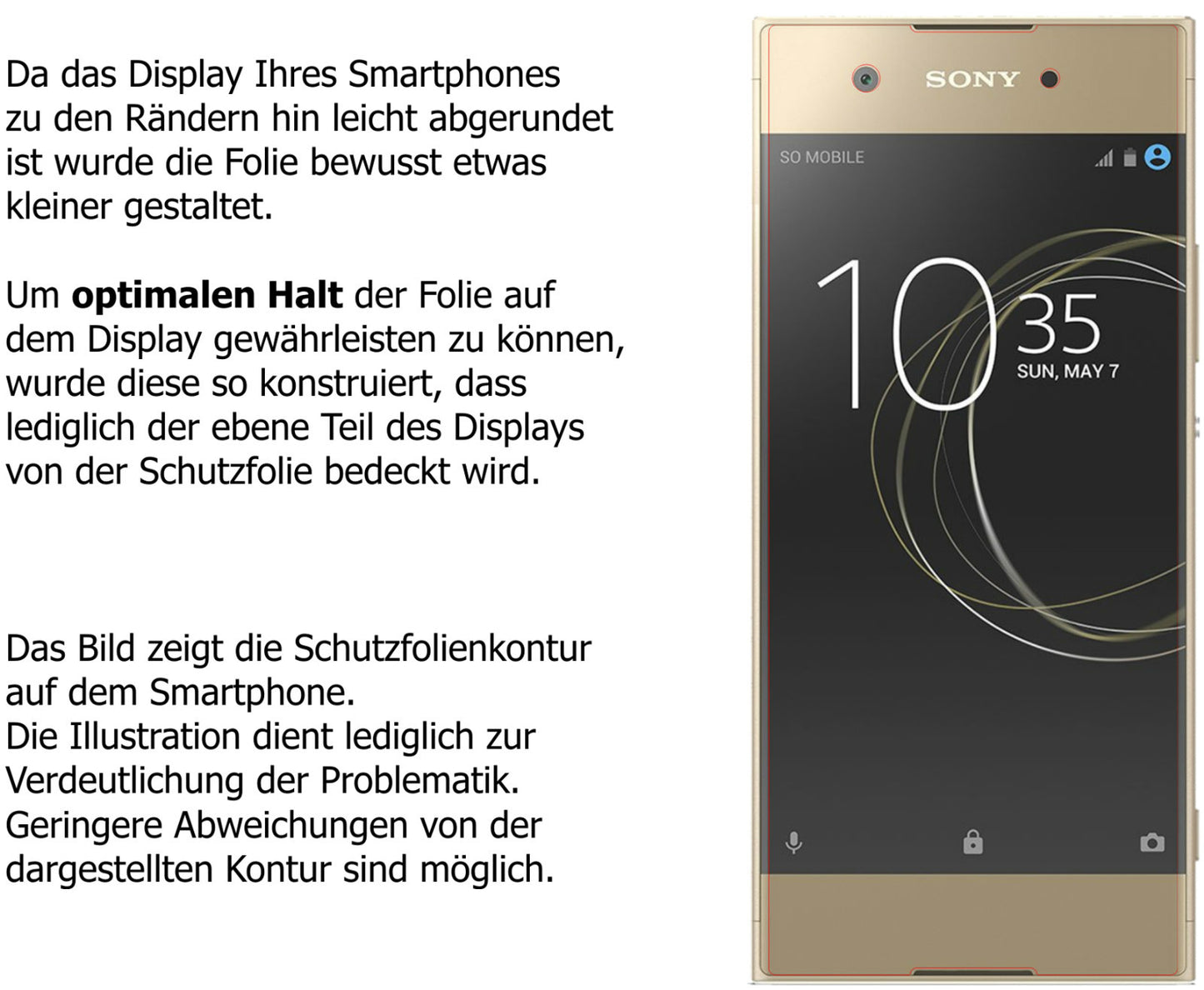 dipos 2x 9H Matte Screen Protector for Sony Xperia XA1