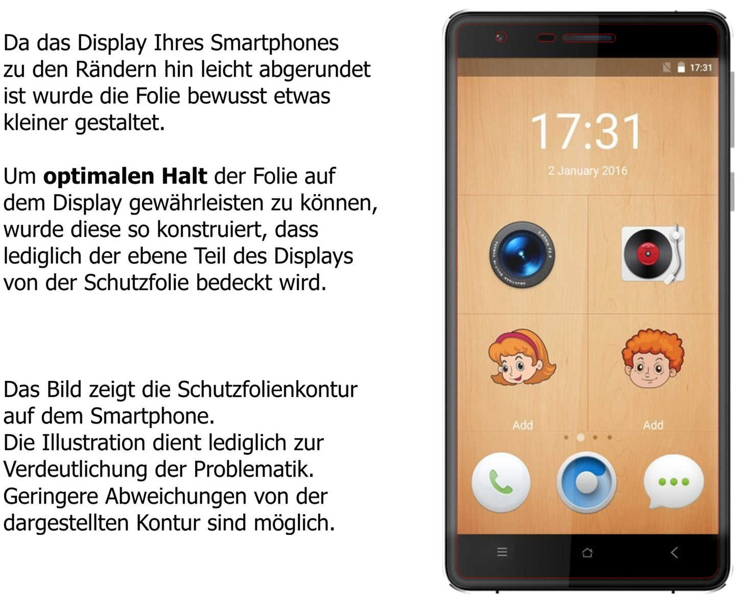 6x Schutzfolie matt für Oukitel K4000 Lite Display-Schutzfolie