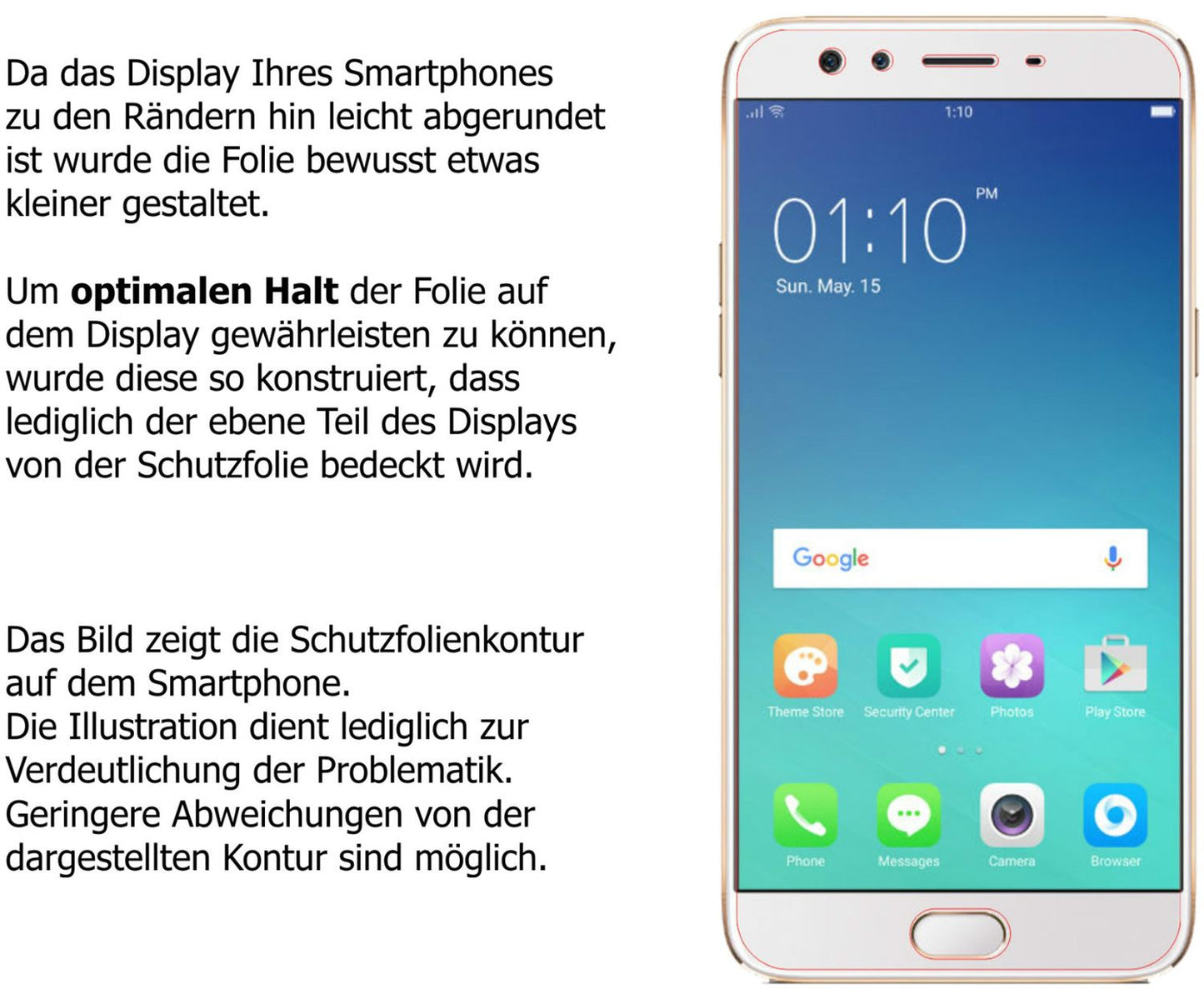 2x Screen Protector for Oppo F3 Plus matte Flexible Glass 9H dipos