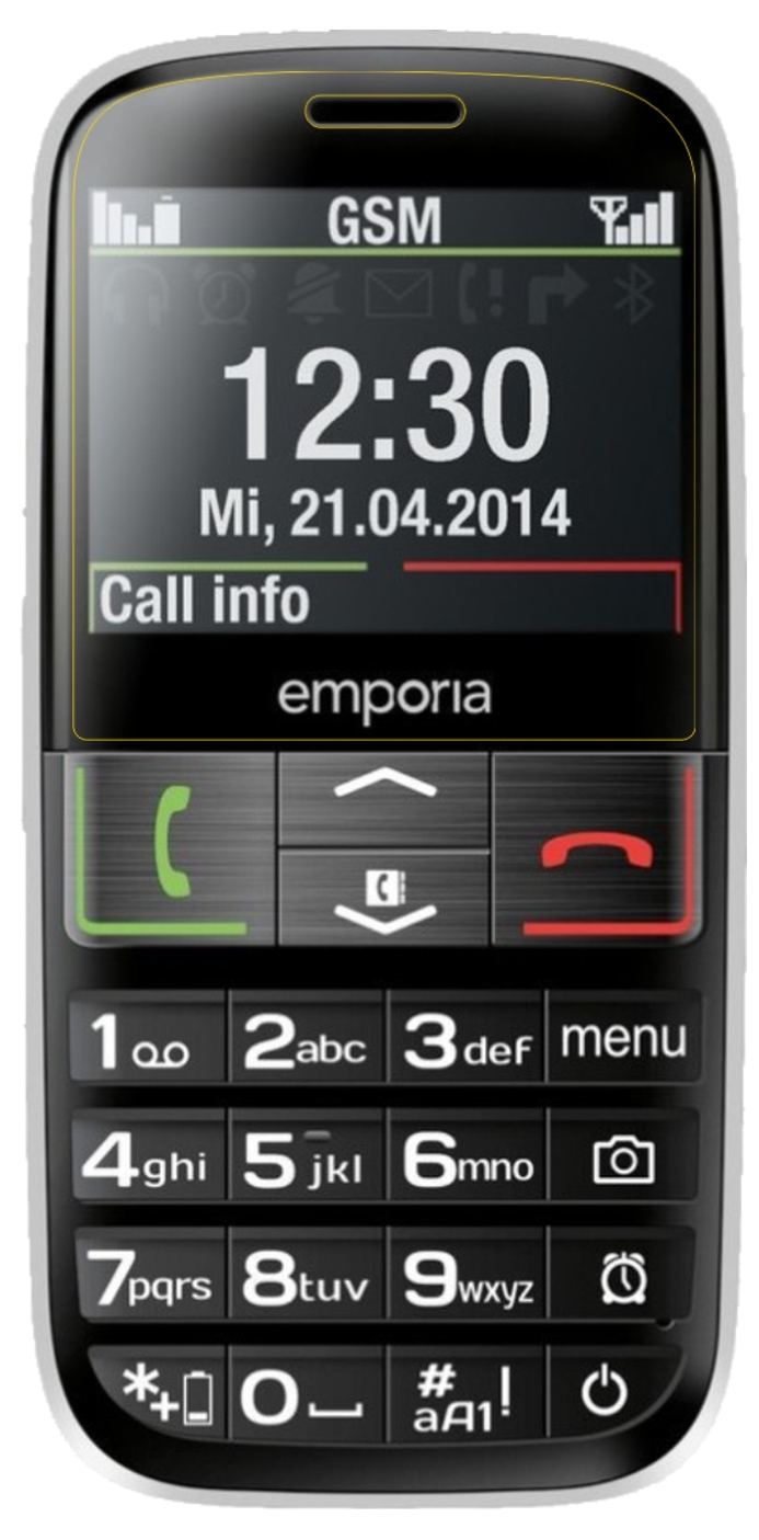 2x Screen Protector for Emporia Euphoria V50 matte Flexible Glass 9H dipos