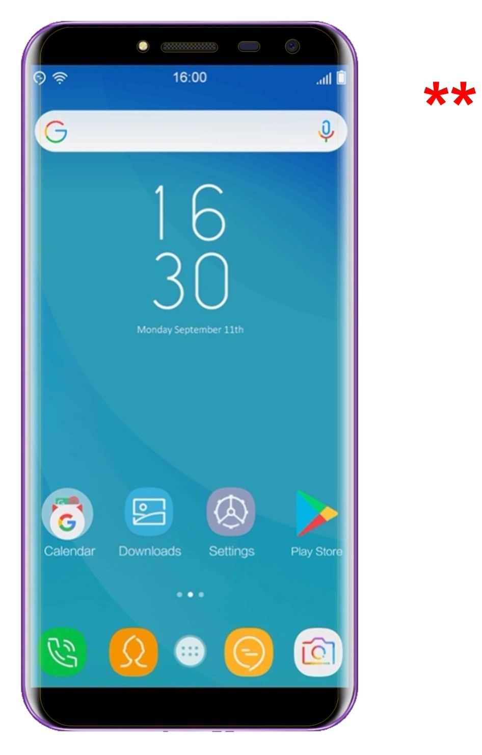 Dünne und klare Folie passend zugeschnitten für Oukitel C8