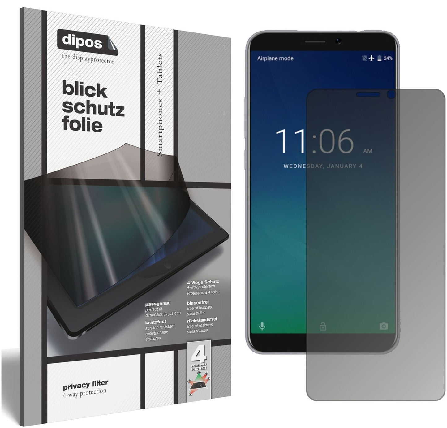 dipos Privacy Screen Protector for KEECOO P11