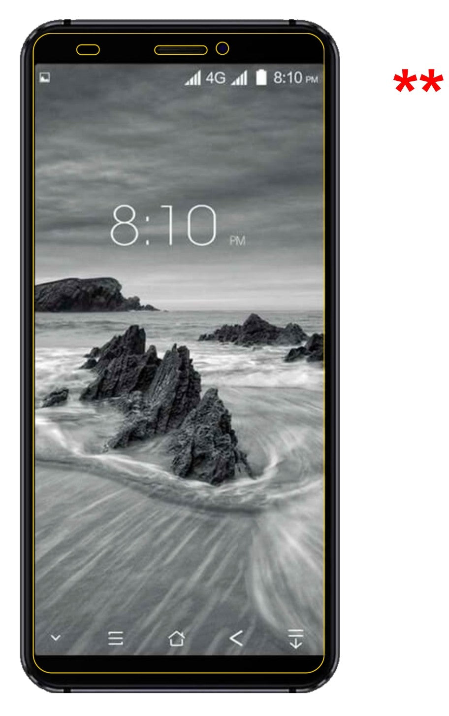 Privatsphäre-Schutz durch Sichtschutz-Folie passend zugeschnitten für Blackview S6