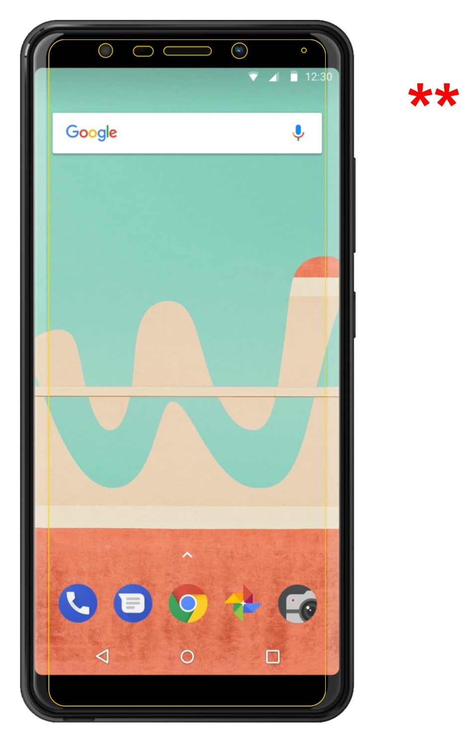Dünne und klare Folie passend zugeschnitten für Wiko View Go