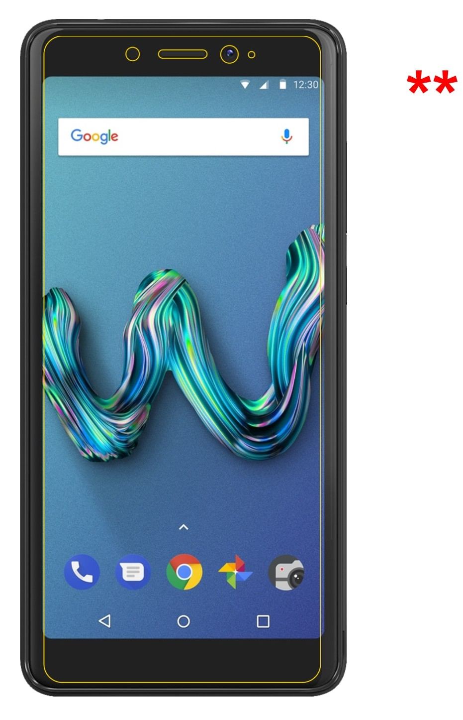 Privatsphäre-Schutz durch Sichtschutz-Folie passend zugeschnitten für Wiko Tommy 3