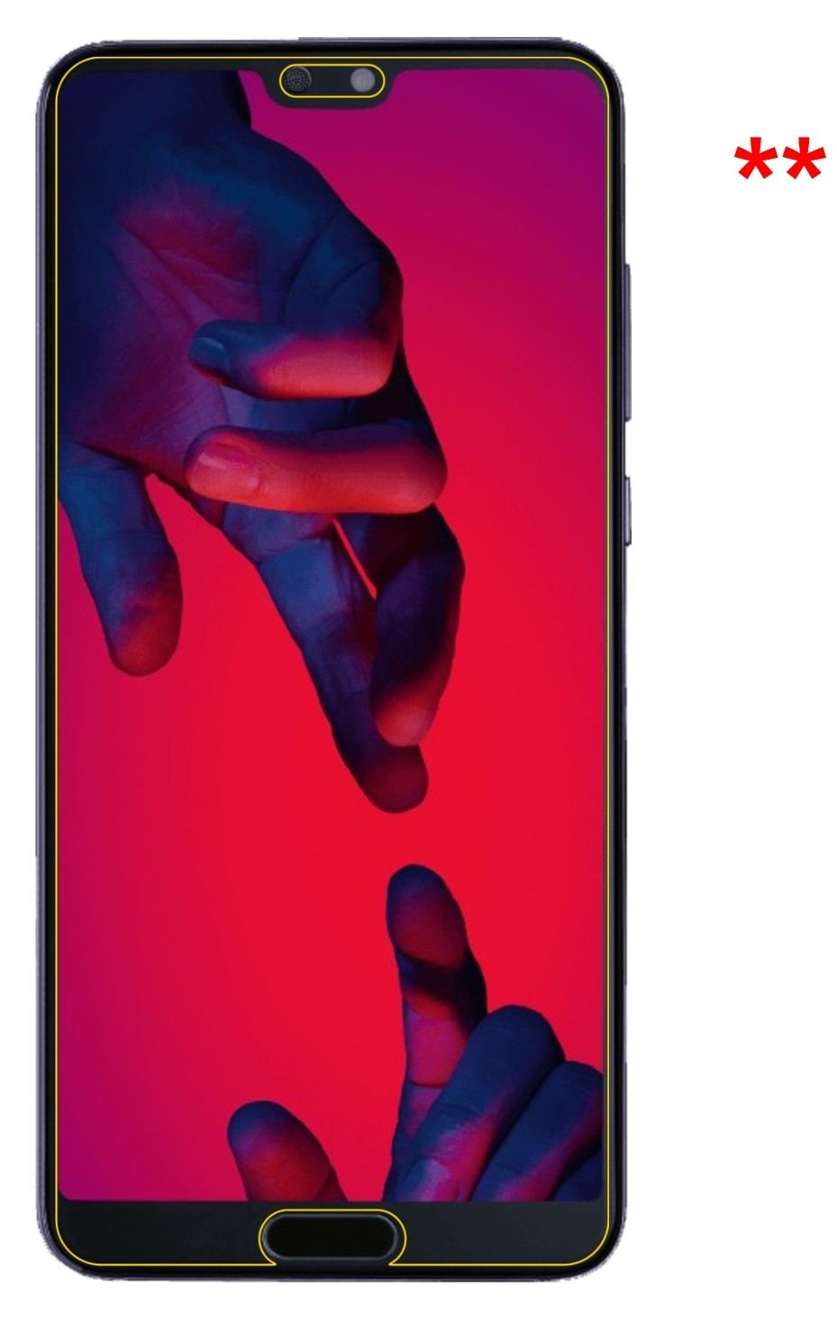 Dünne und klare Folie passend zugeschnitten für Huawei P20 Pro