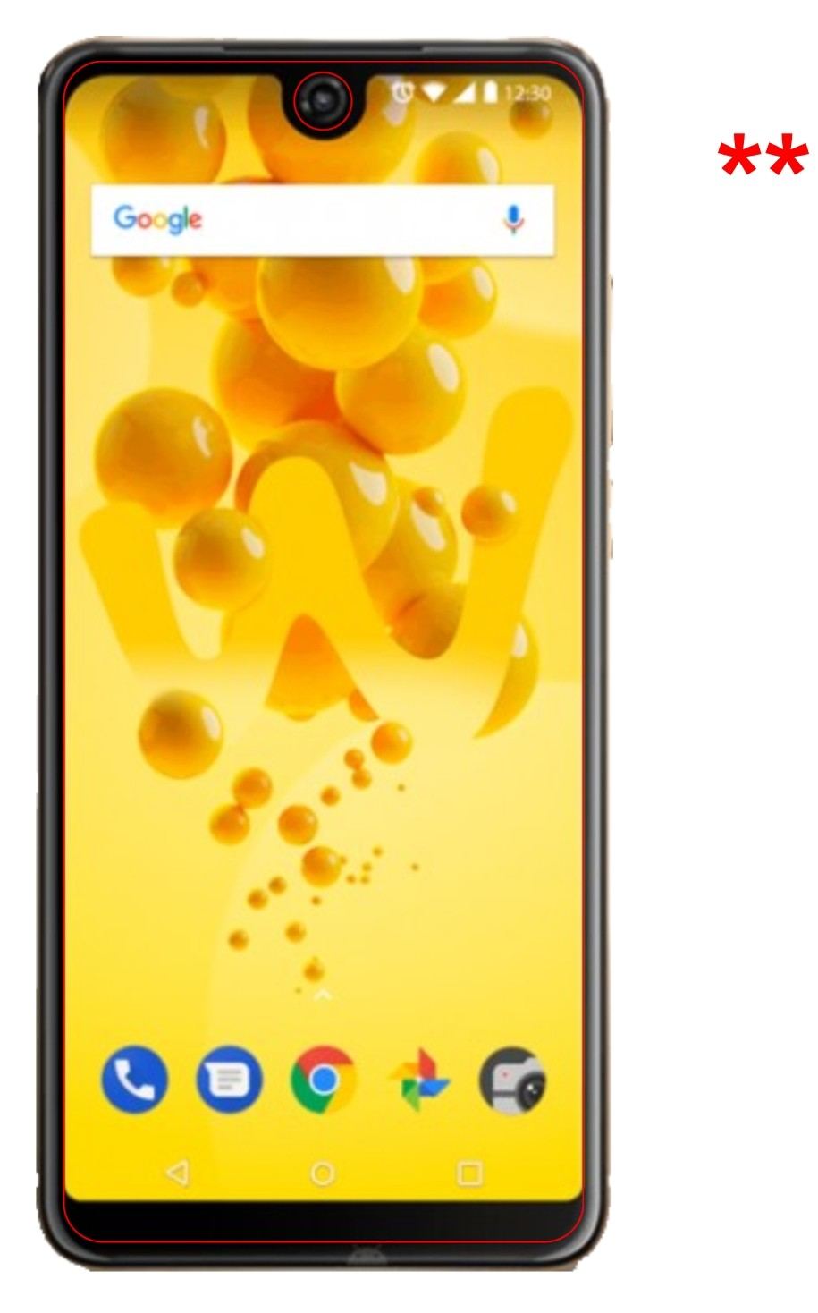 Privatsphäre-Schutz durch Sichtschutz-Folie passend zugeschnitten für Wiko View 2 Pro