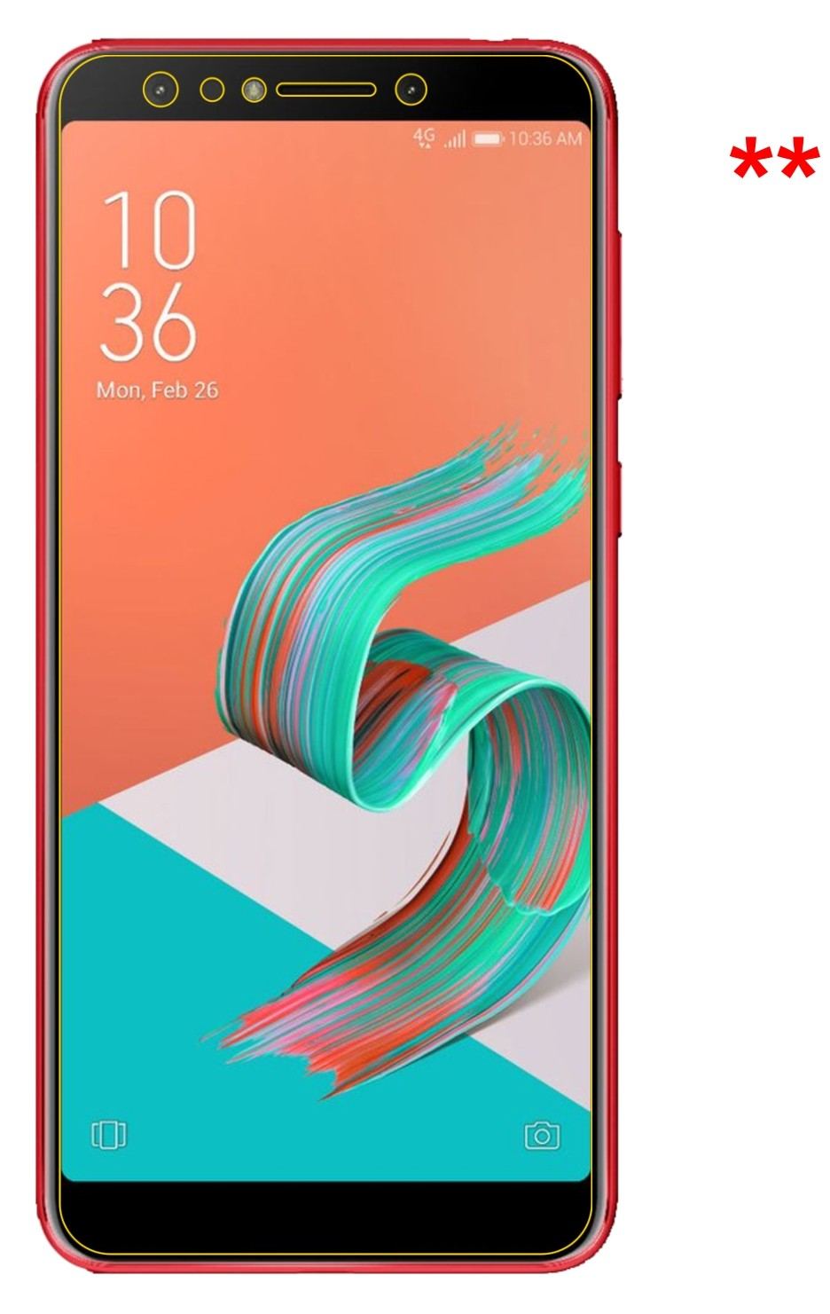 Dünne und klare Folie passend zugeschnitten für Asus Zenfone 5 Lite (ZC600KL)