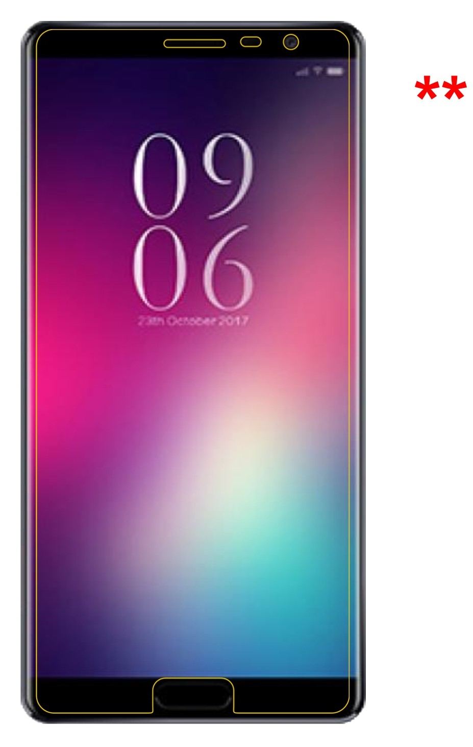 Dünne und klare Folie passend zugeschnitten für Elephone C9