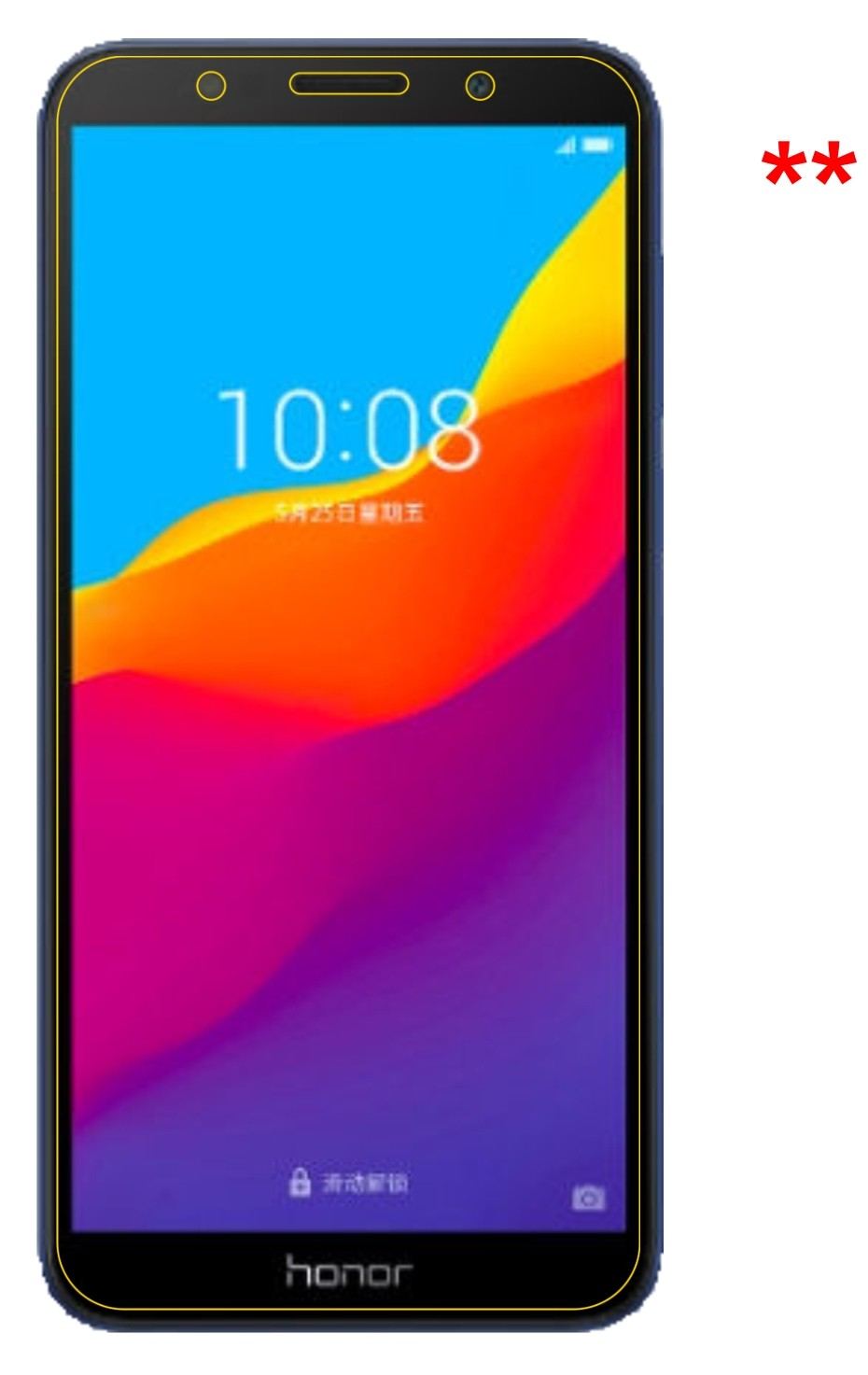 Privatsphäre-Schutz durch Sichtschutz-Folie passend zugeschnitten für Honor 7 play