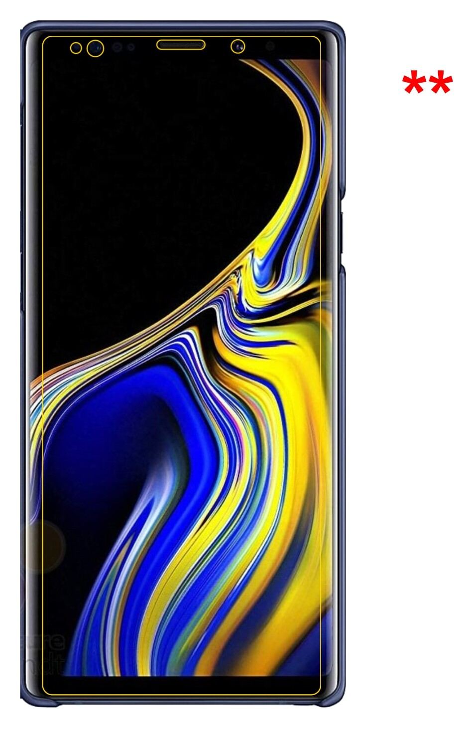 Dünne und klare Folie passend zugeschnitten für Samsung Galaxy Note 9
