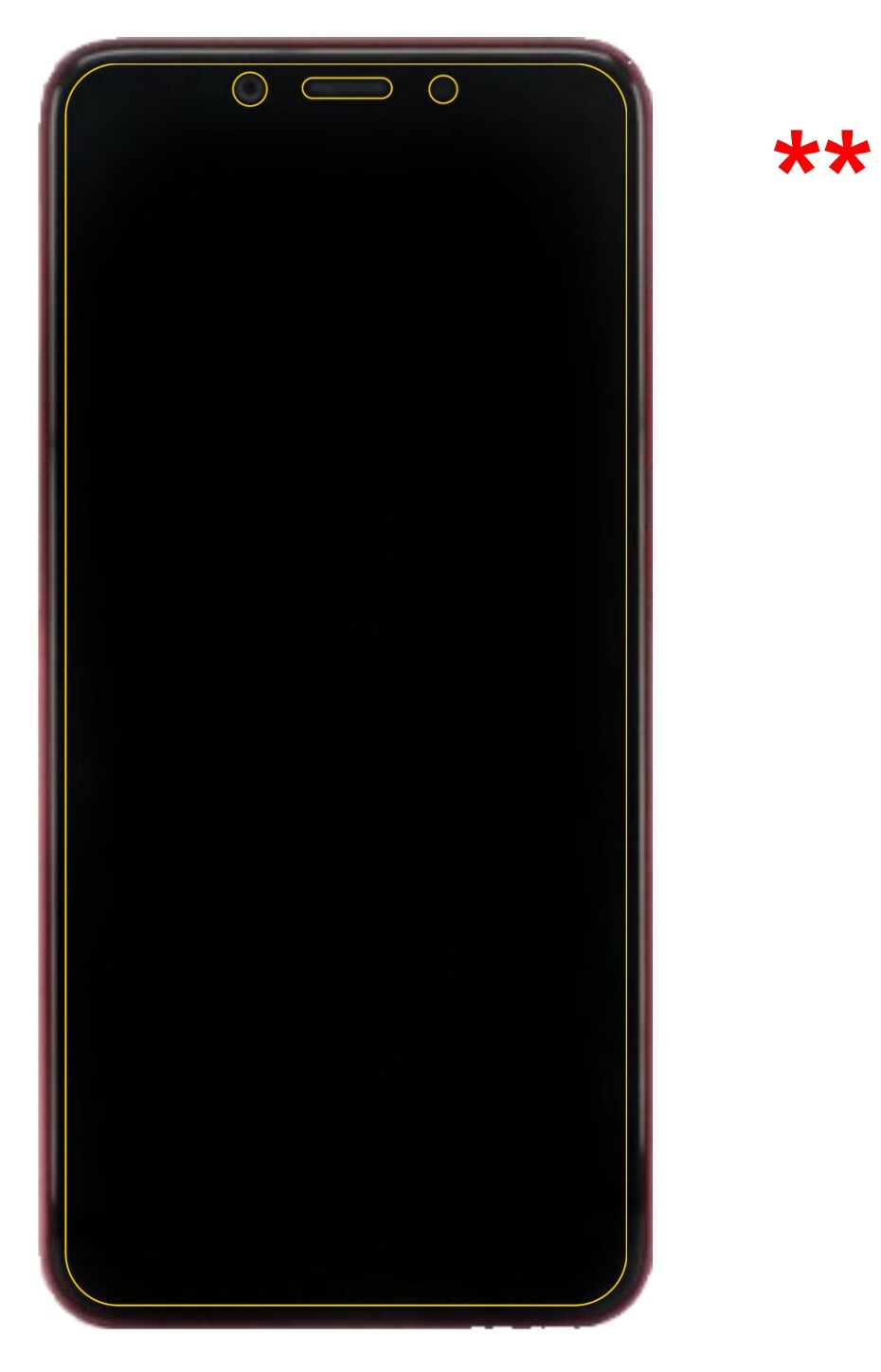 Dünne und klare Folie passend zugeschnitten für Xiaomi Mi 6X Hatsune Miku