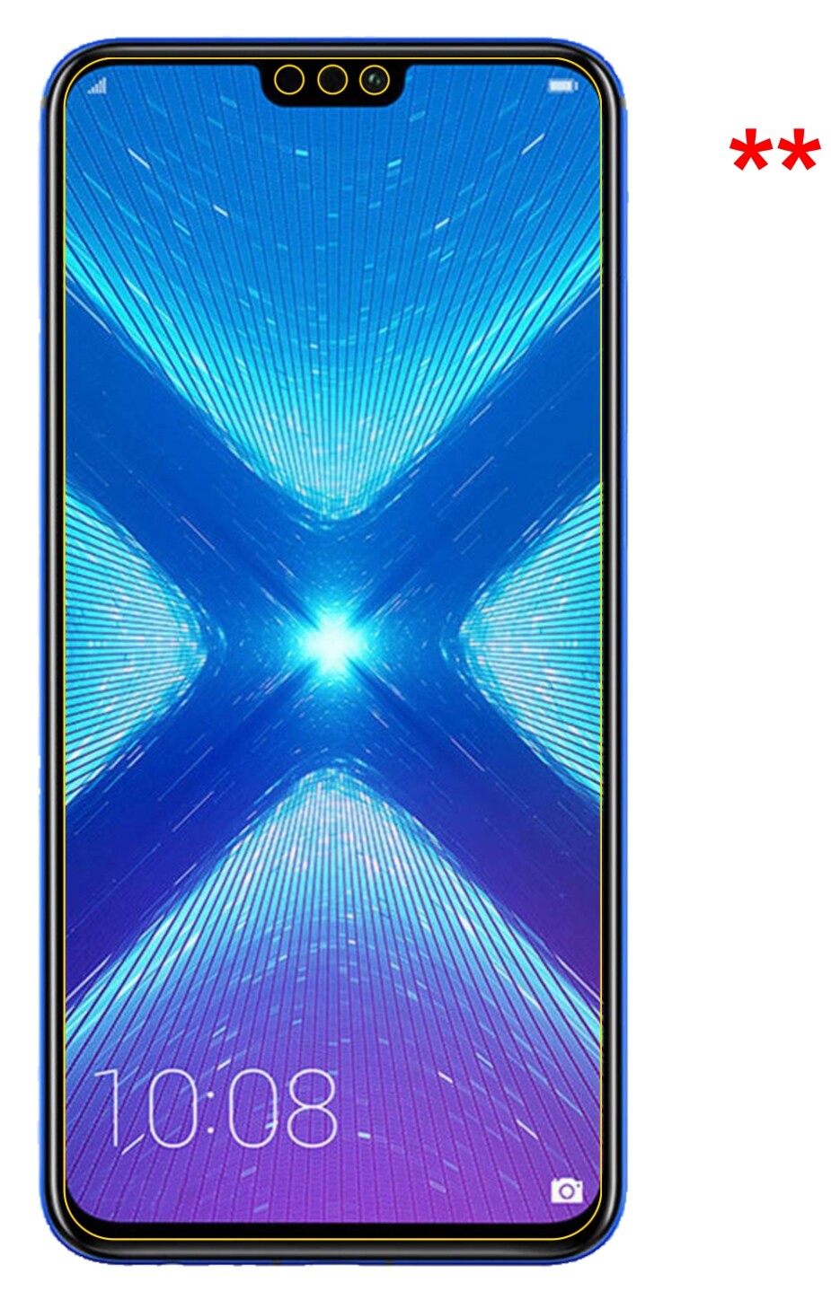 4x Schutzfolie klar für Honor 8X Display-Schutzfolie