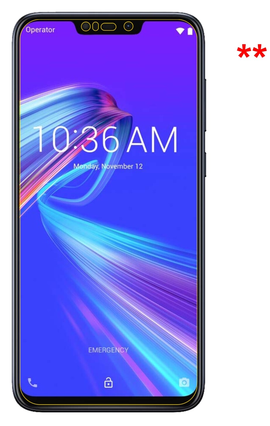 Dünne und klare Folie passend zugeschnitten für Asus ZenFone Max (M2)