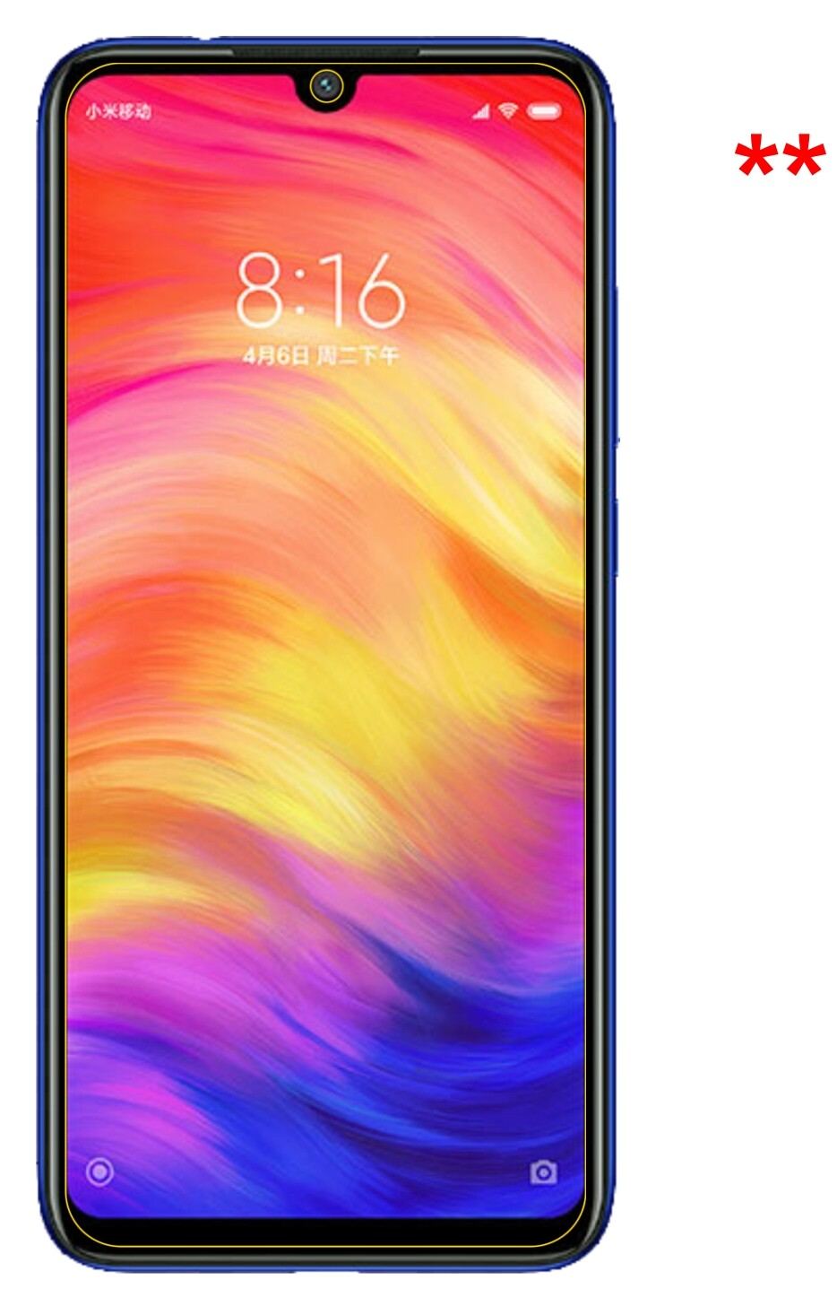 1+1x Screen Protector for Xiaomi Redmi Note 7 Flexible Glass 9H dipos
