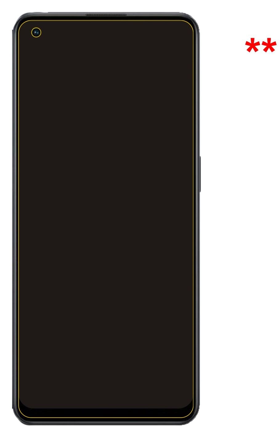 Privatsphäre-Schutz durch Sichtschutz-Folie passend zugeschnitten für Oppo A96 5G