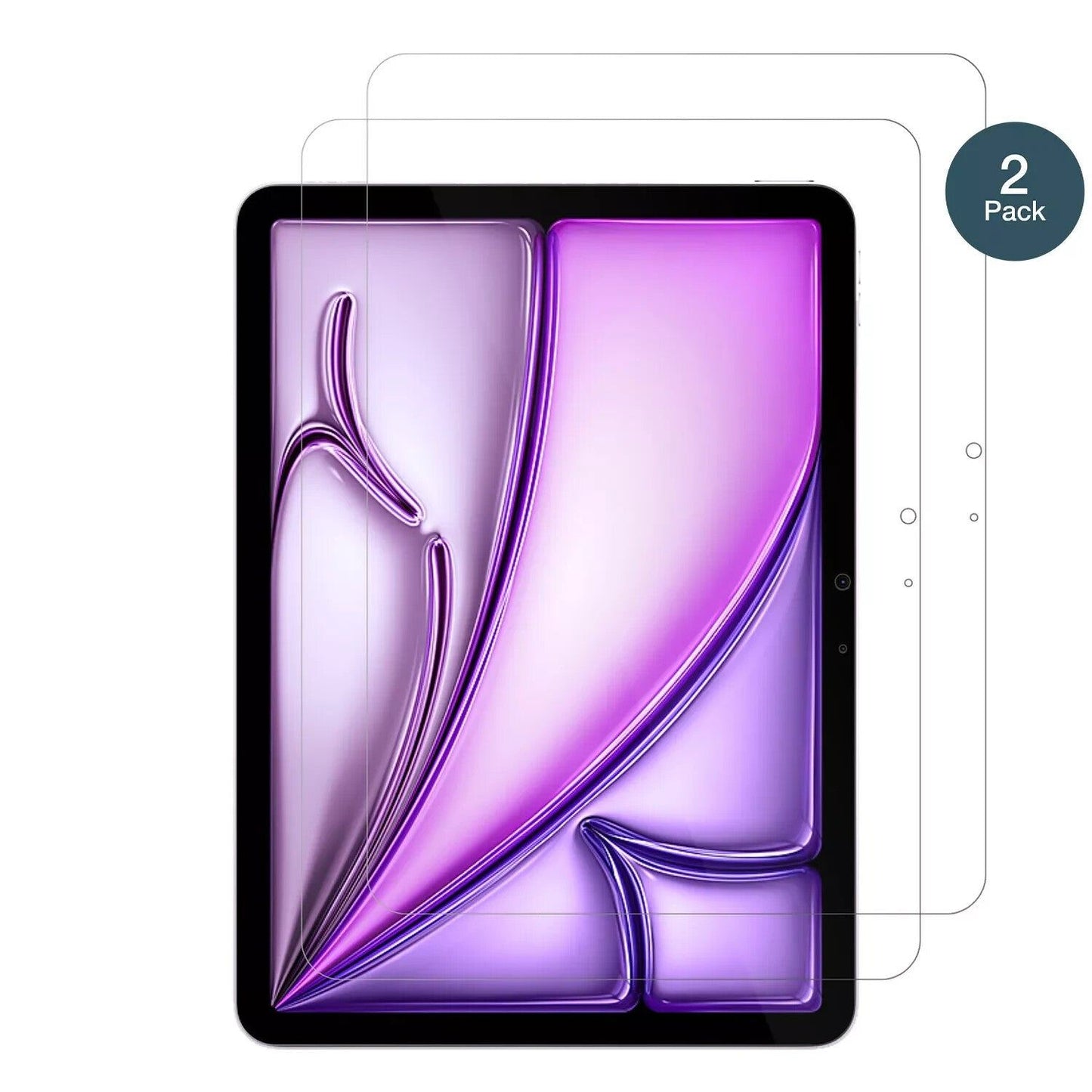 dipos 2x 9H Clear Screen Protector for Apple iPad Air M2 11 Zoll