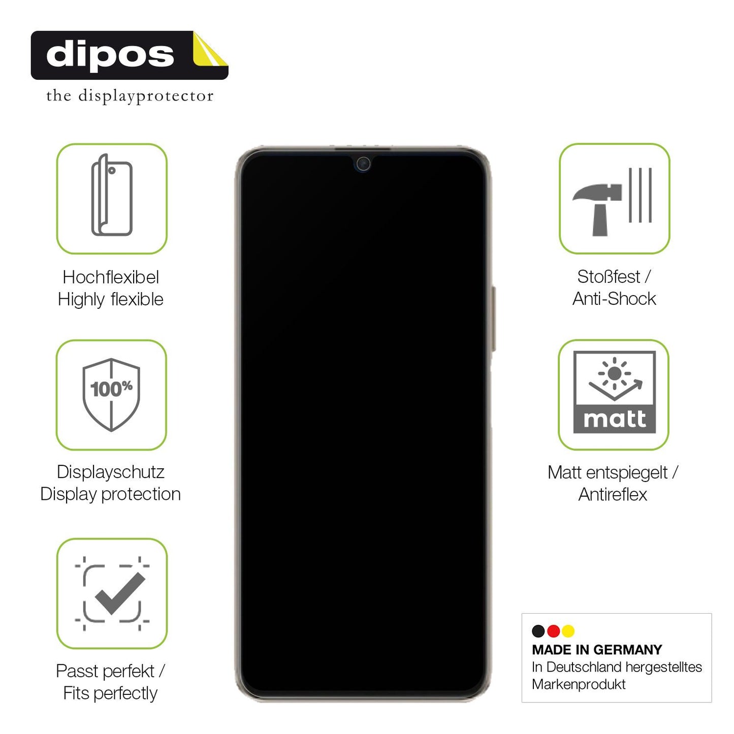 dipos FLEX 2x Matte Screen Protector for Honor 30 Youth