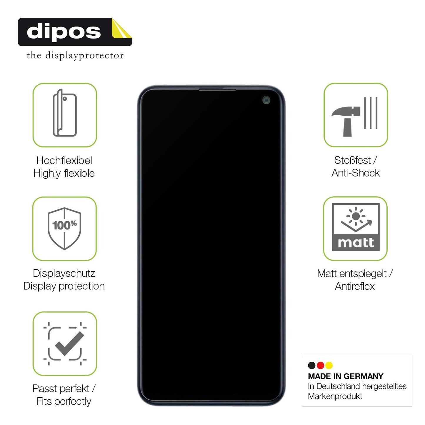 2x Full Cover Matte Screen Protector for Samsung Galaxy F52