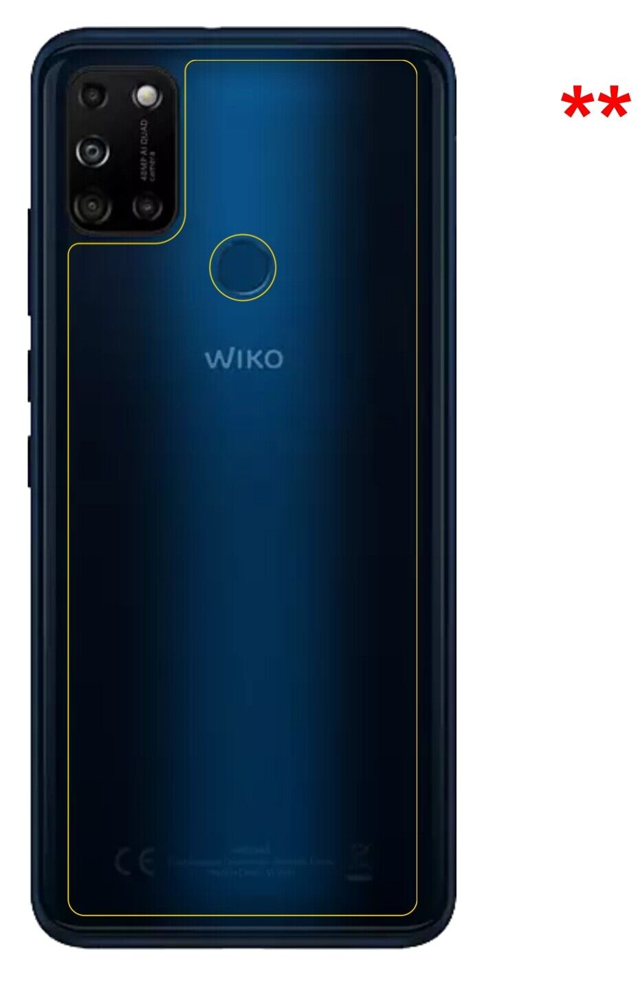 5x Schutzfolie matt für Wiko View5 Rückseite Display-Schutzfolie