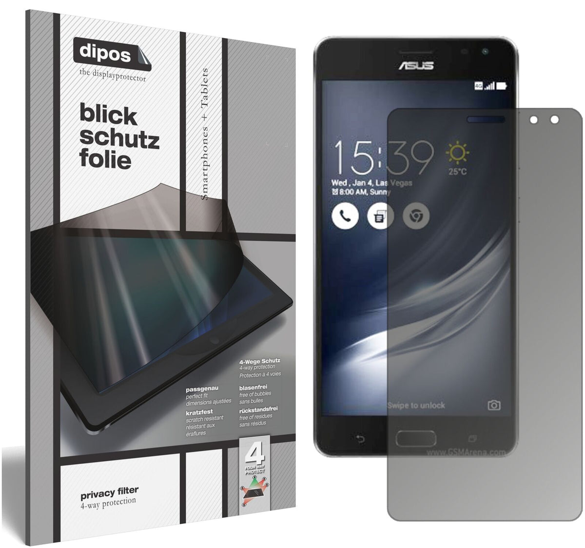 dipos Privacy Screen Protector for Asus ZenFone AR